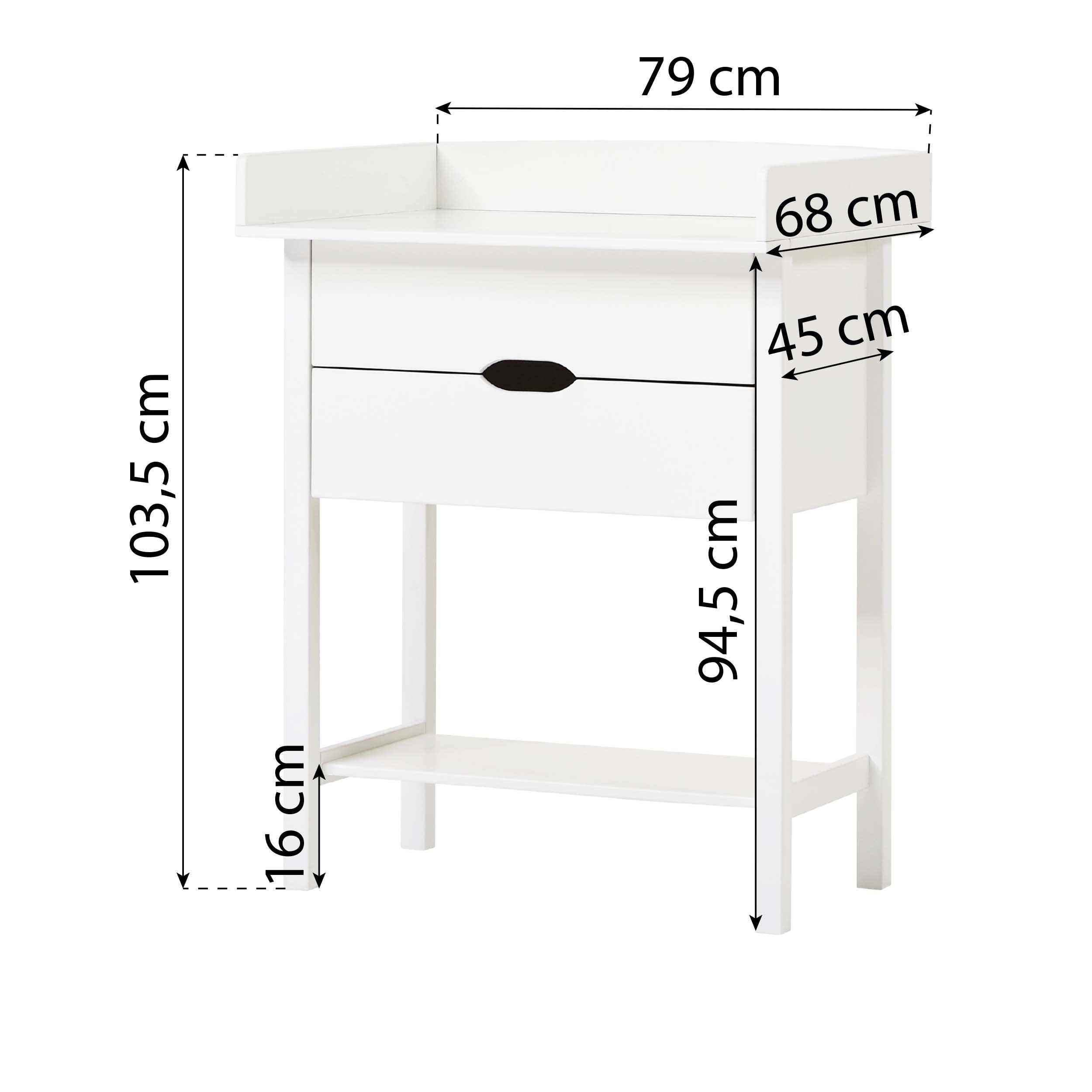 Hoppekids ISABELLA changing table, White