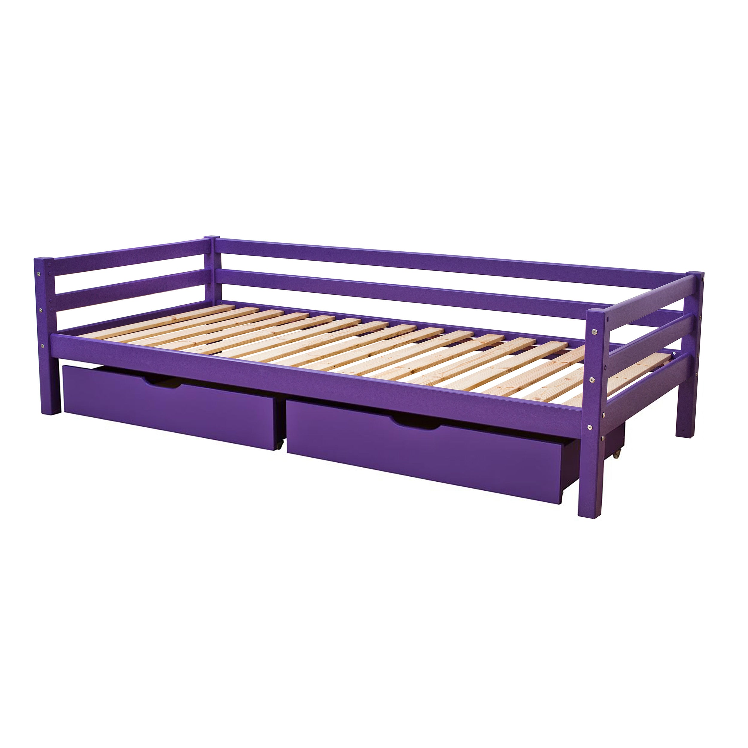 Outlet: ECO Dream juniorbed with drawers 70x160, Purple