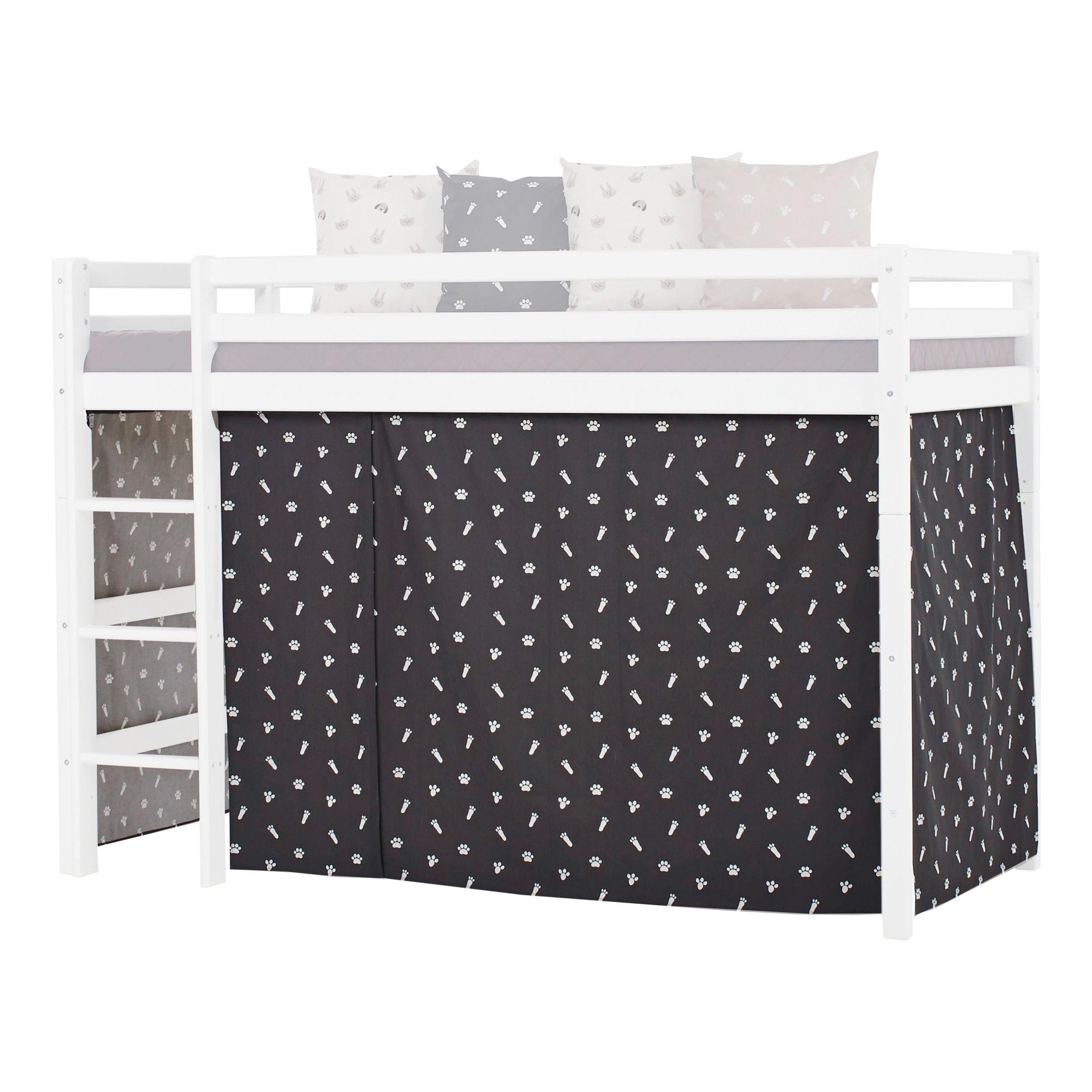 Hoppekids Huisdieren Bedgordijn in Granite Grey