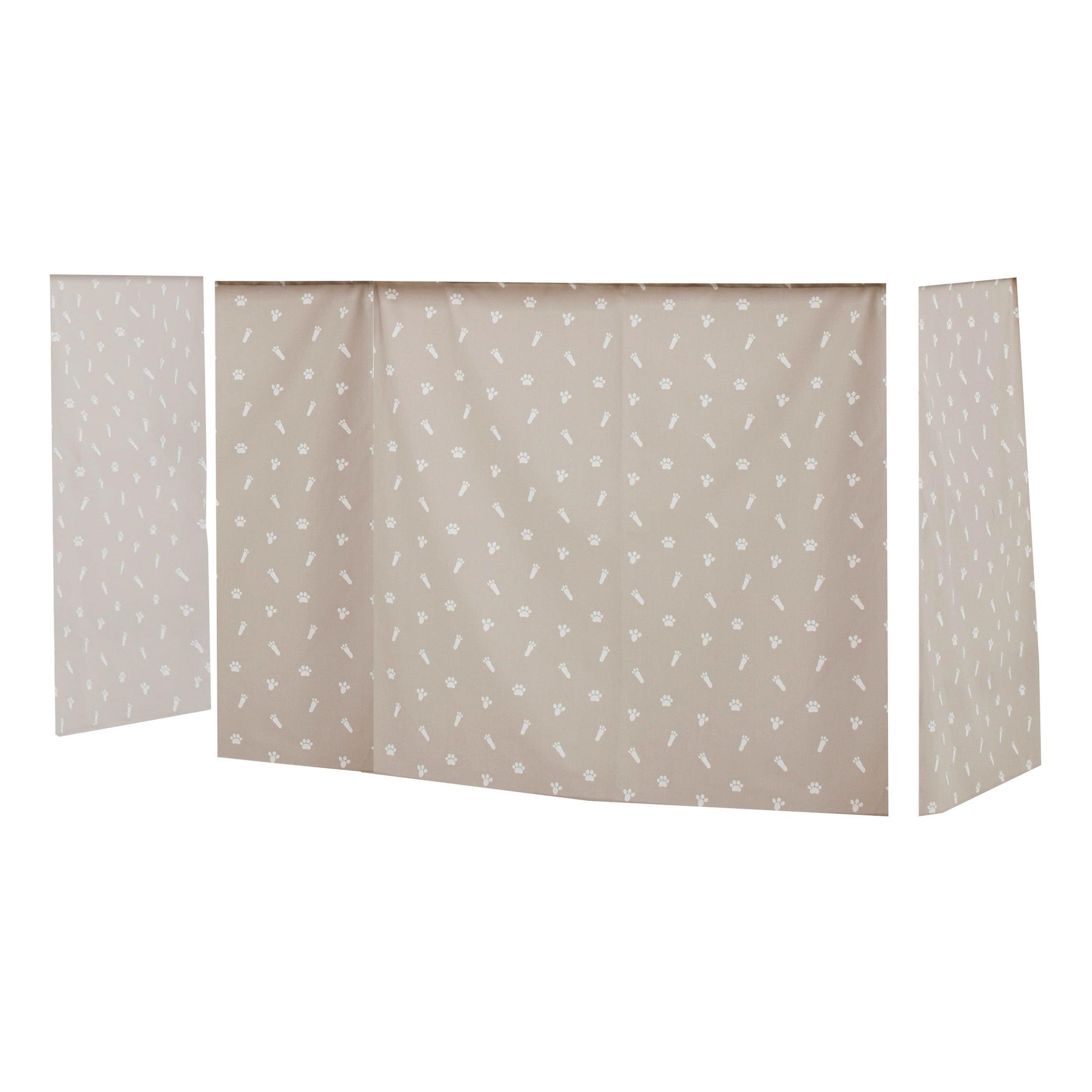 Hoppekids Pets Bed Curtain in Silver Cloud