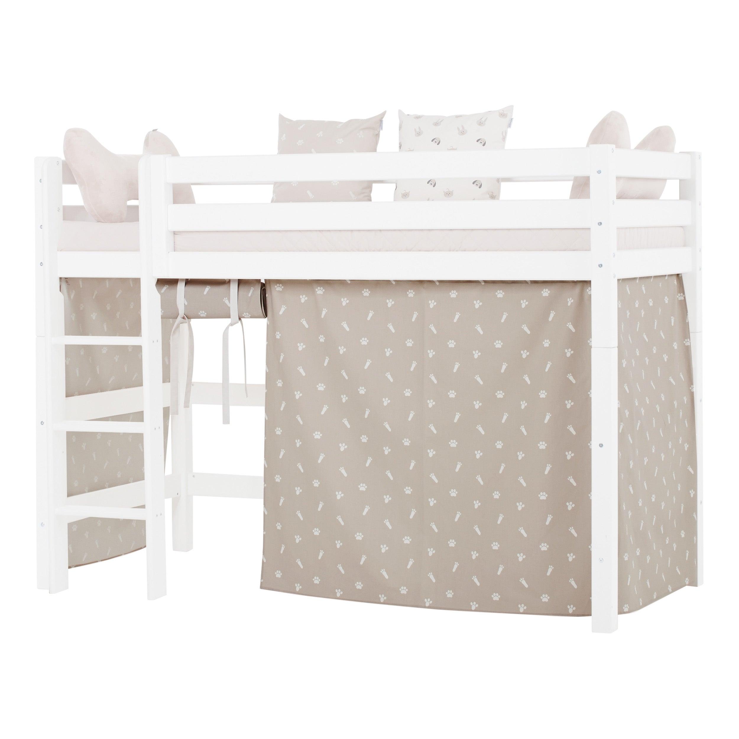 Hoppekids Pets Bed Curtain in Silver Cloud