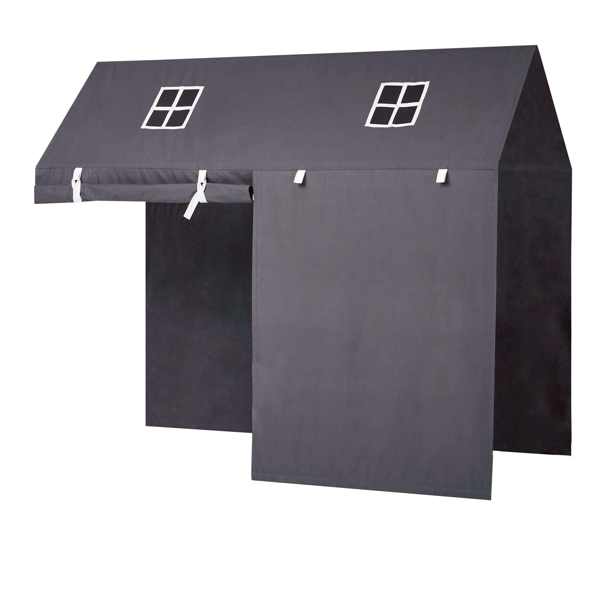 Tenda per letto Hoppekids Pets in Granite Grey per letto a castello