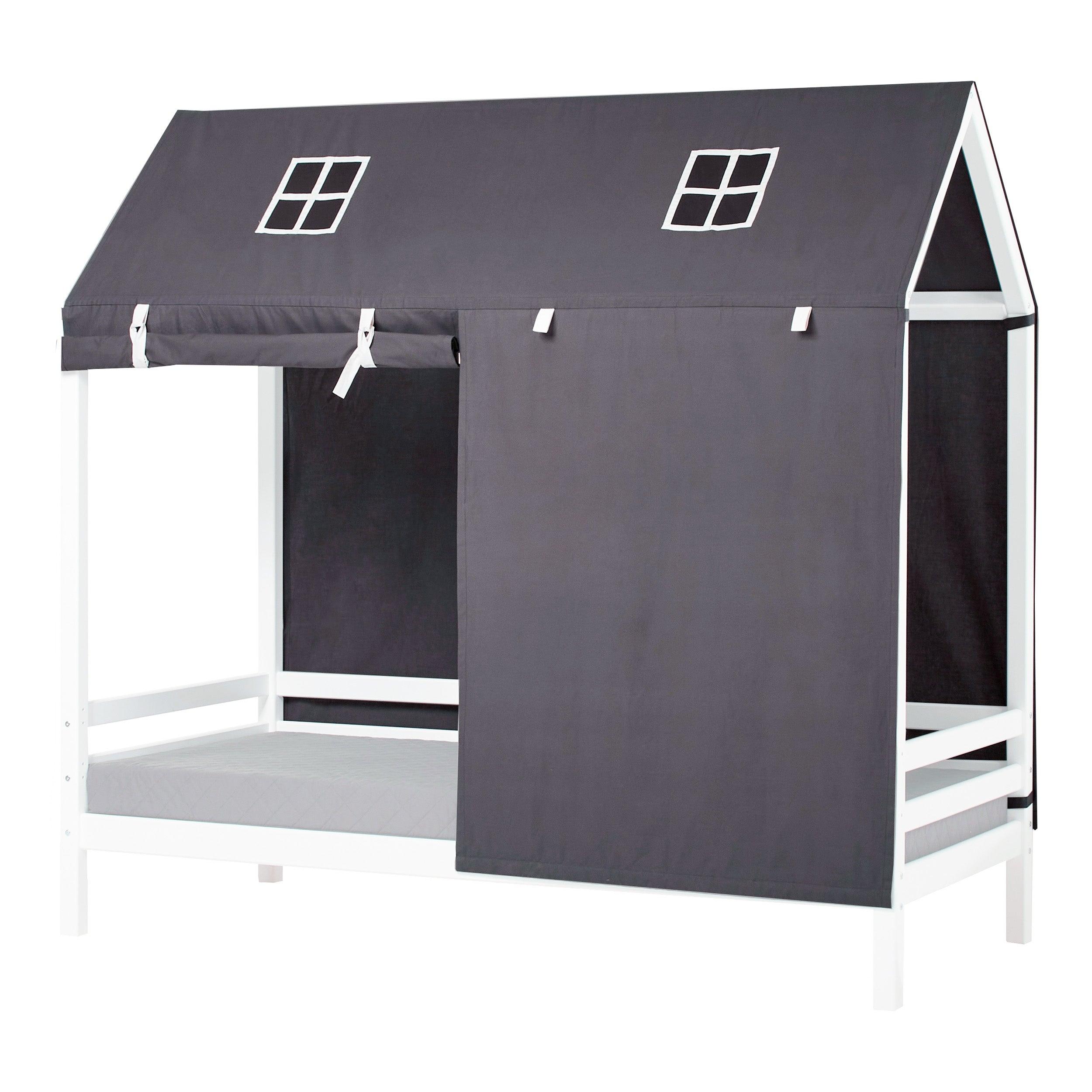 Hoppekids Pets Rideau de lit en Granite Grey pour lit cabane