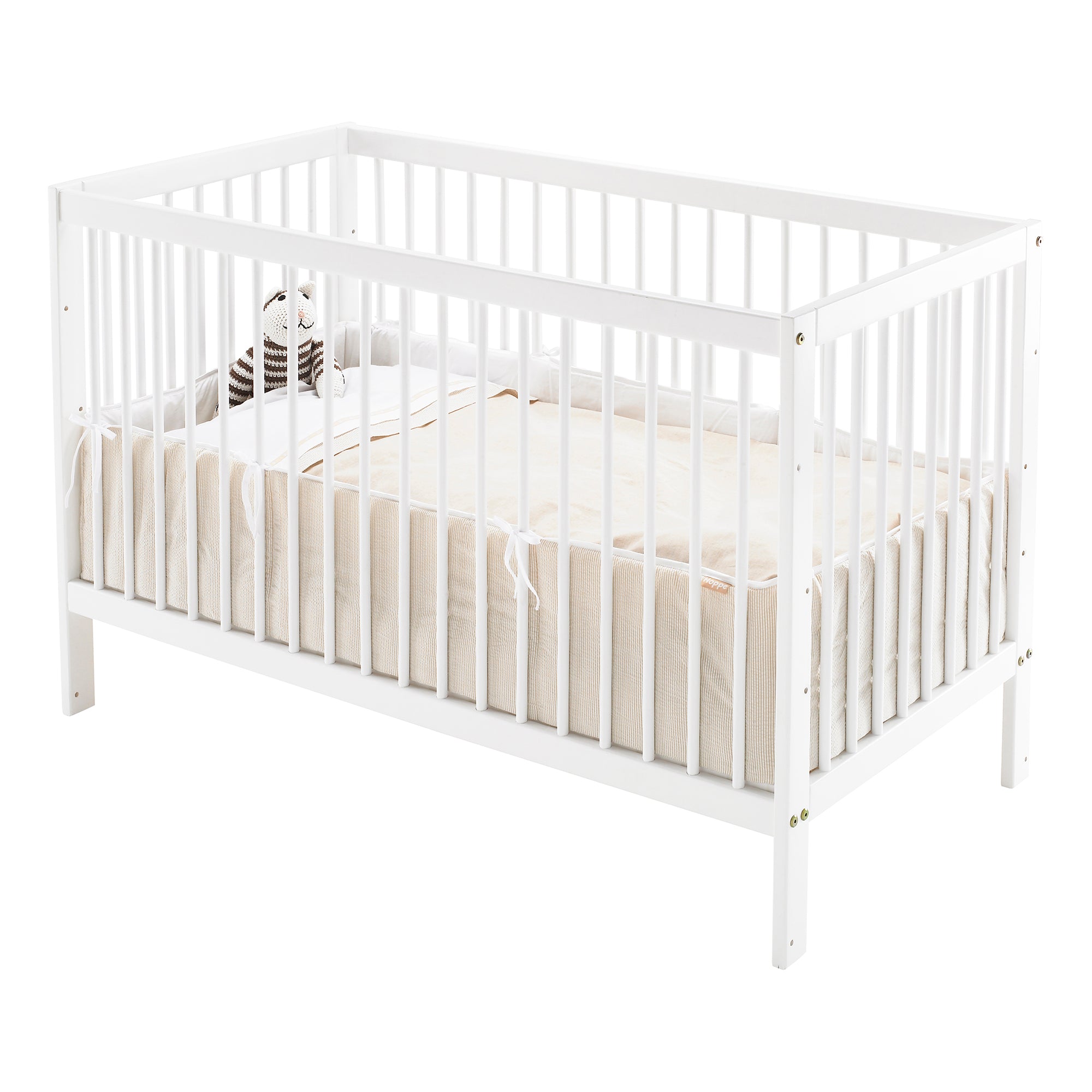 Hoppekids ANTON Lettino per bambini 60x120 Bianco