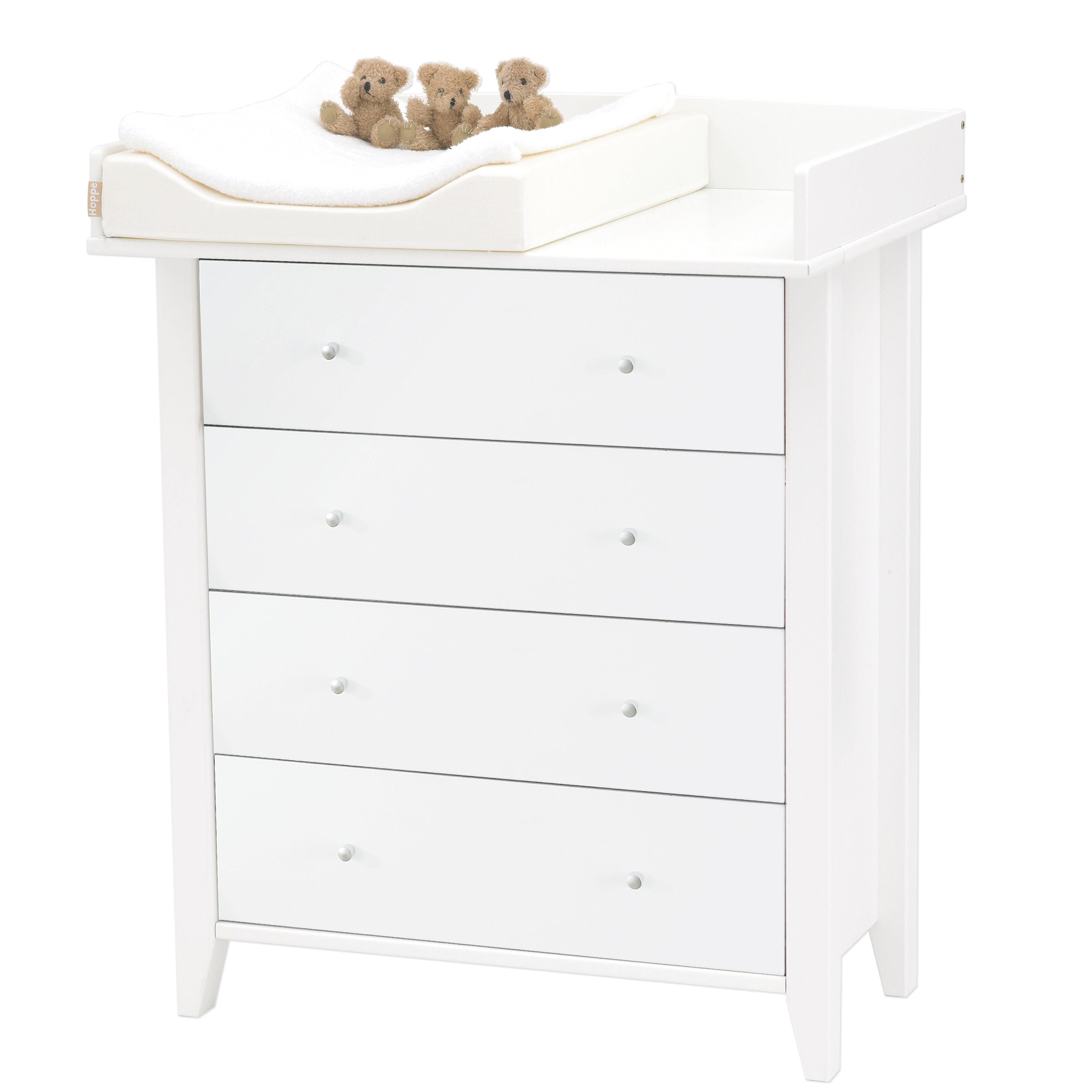 Hoppekids CHRISTIAN Verschoonblad voor commode, wit