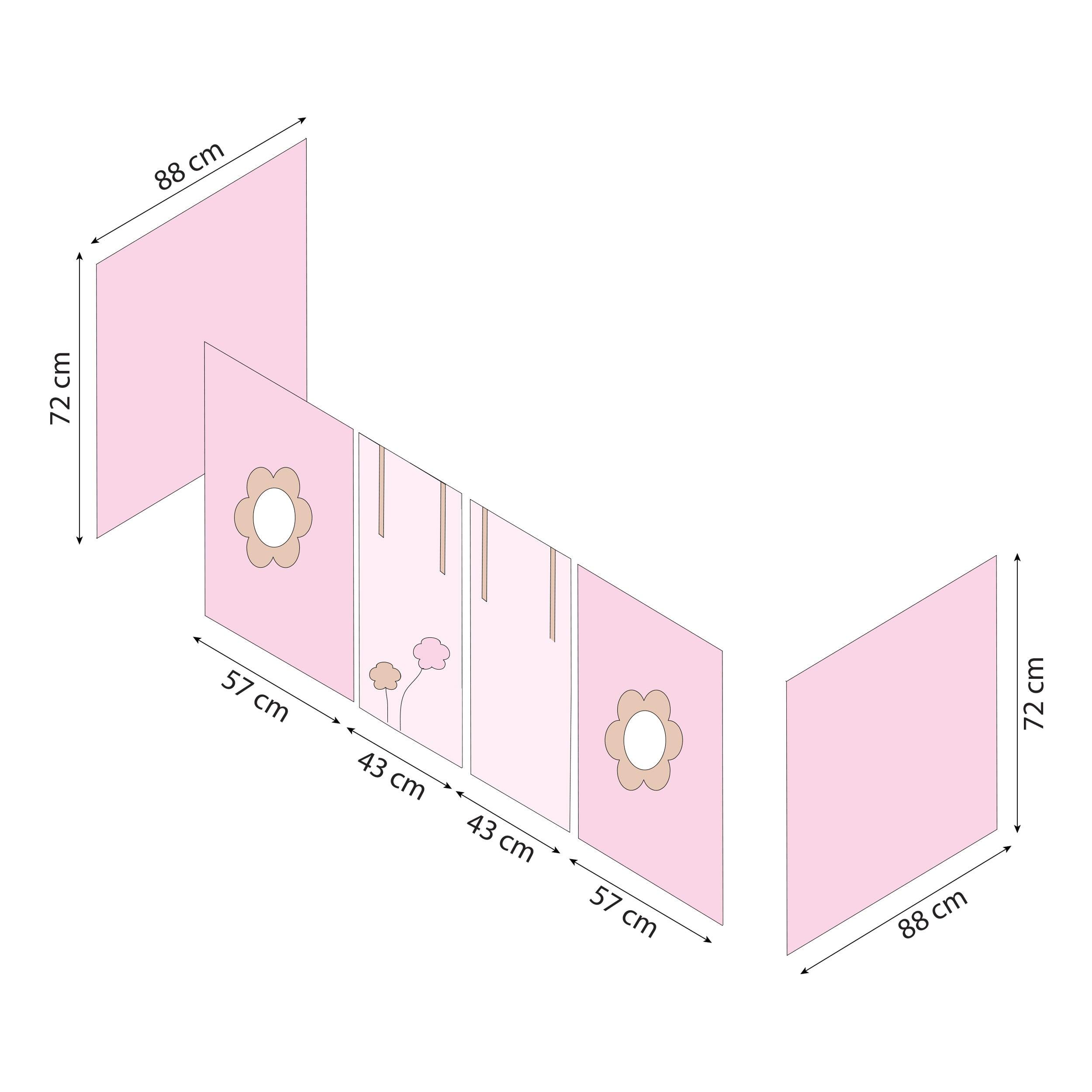 Hoppekids Tenda da letto Fiore delle fiabe