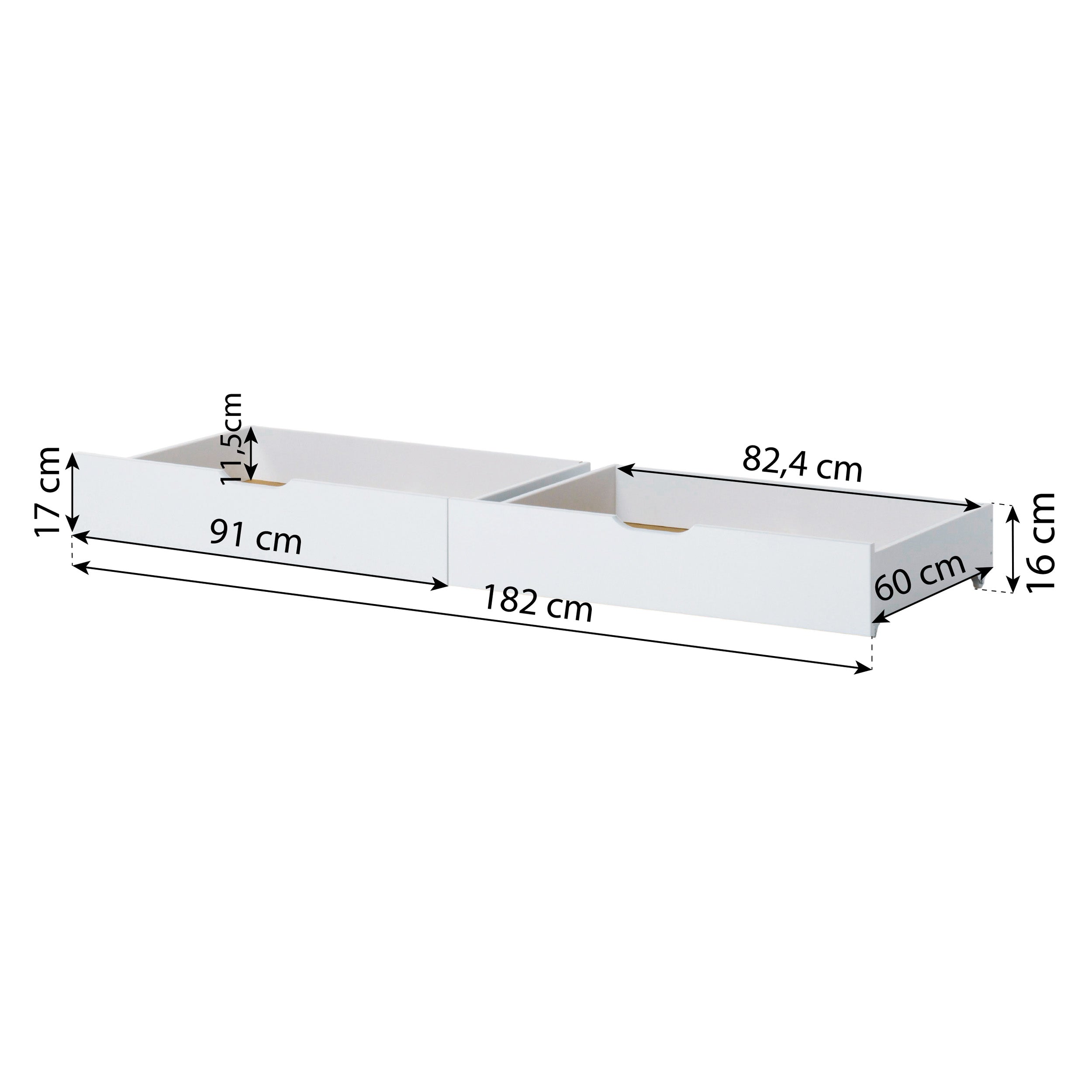 ECO Dream Juniorseng 90x200 med skuffer