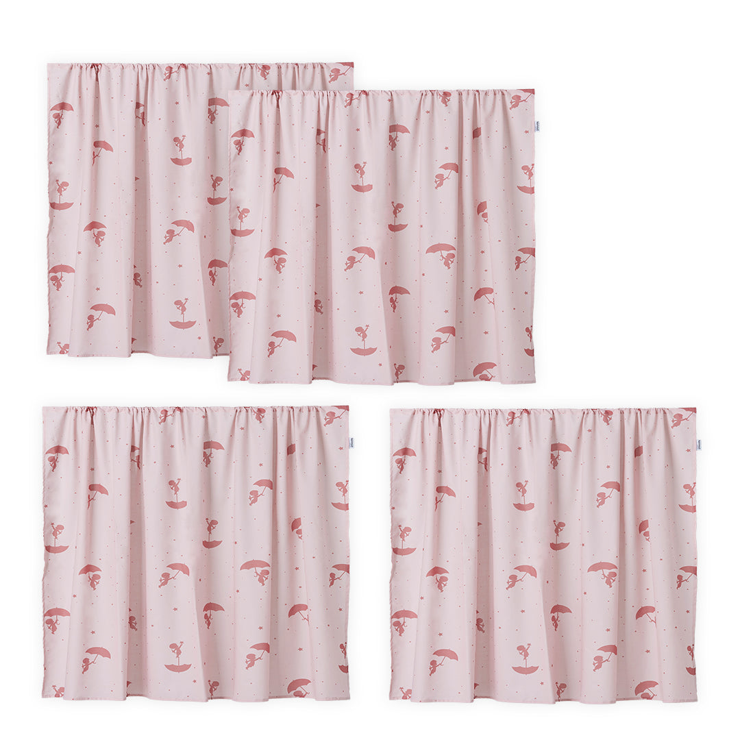 Hoppekids ECO Luxury High sleeper bed with Red Ole Lukoie Bed Curtains 