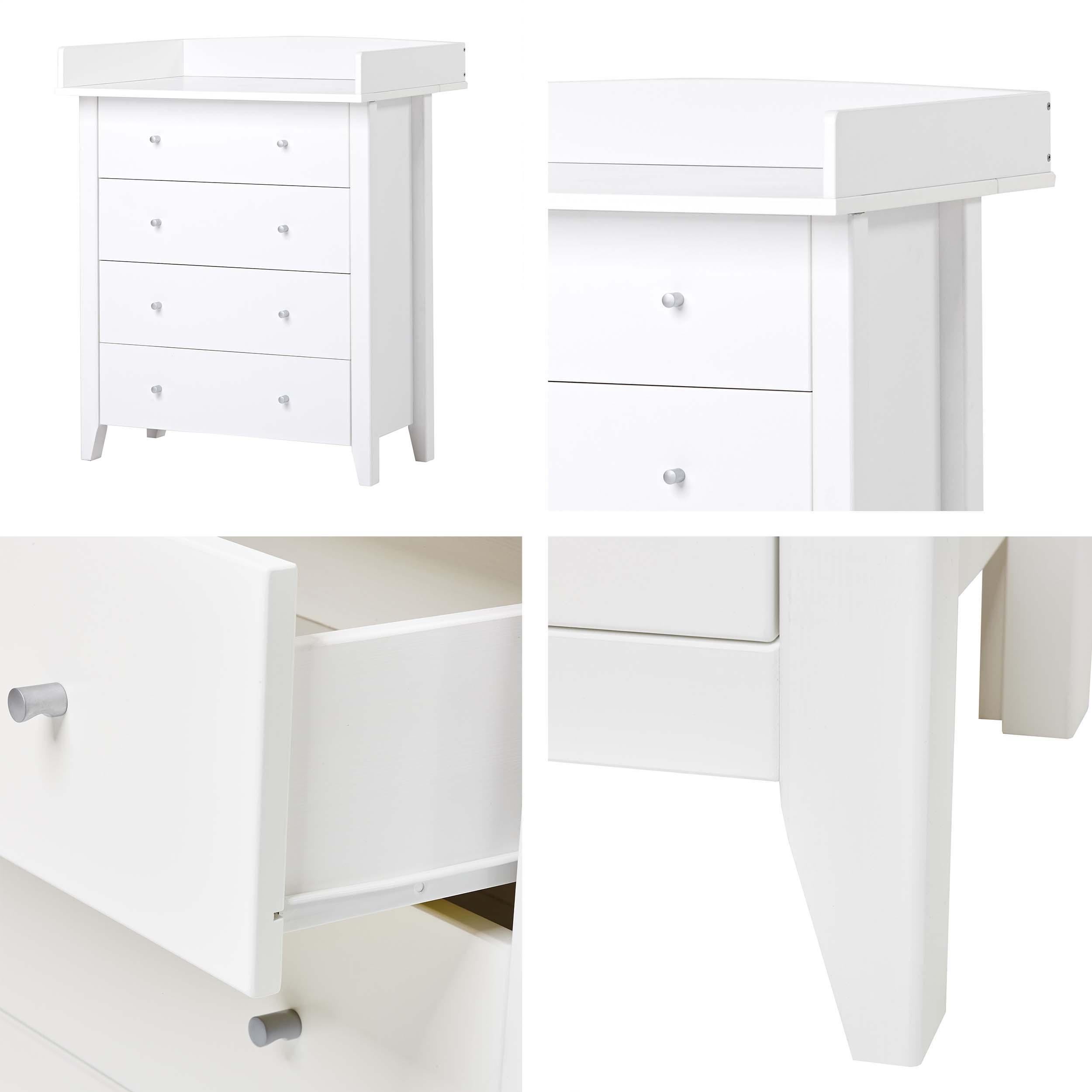 Hoppekids CHRISTIAN Verschoonblad voor commode, wit