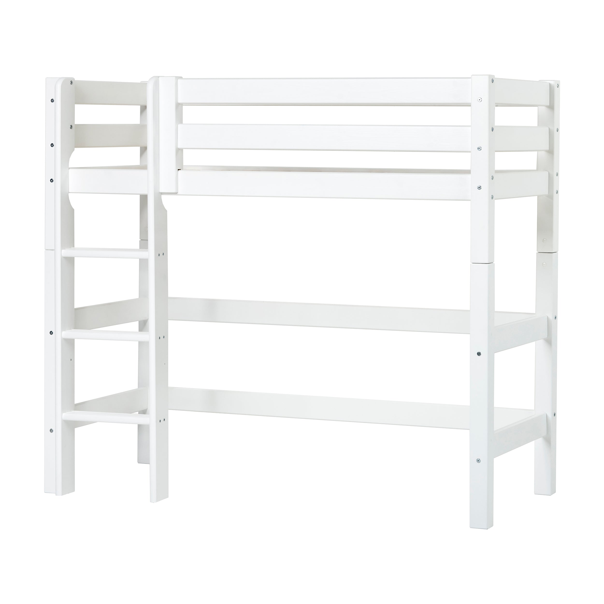 Hoppekids ECO Luxury Ladder for High Sleeper bed, Straight, White