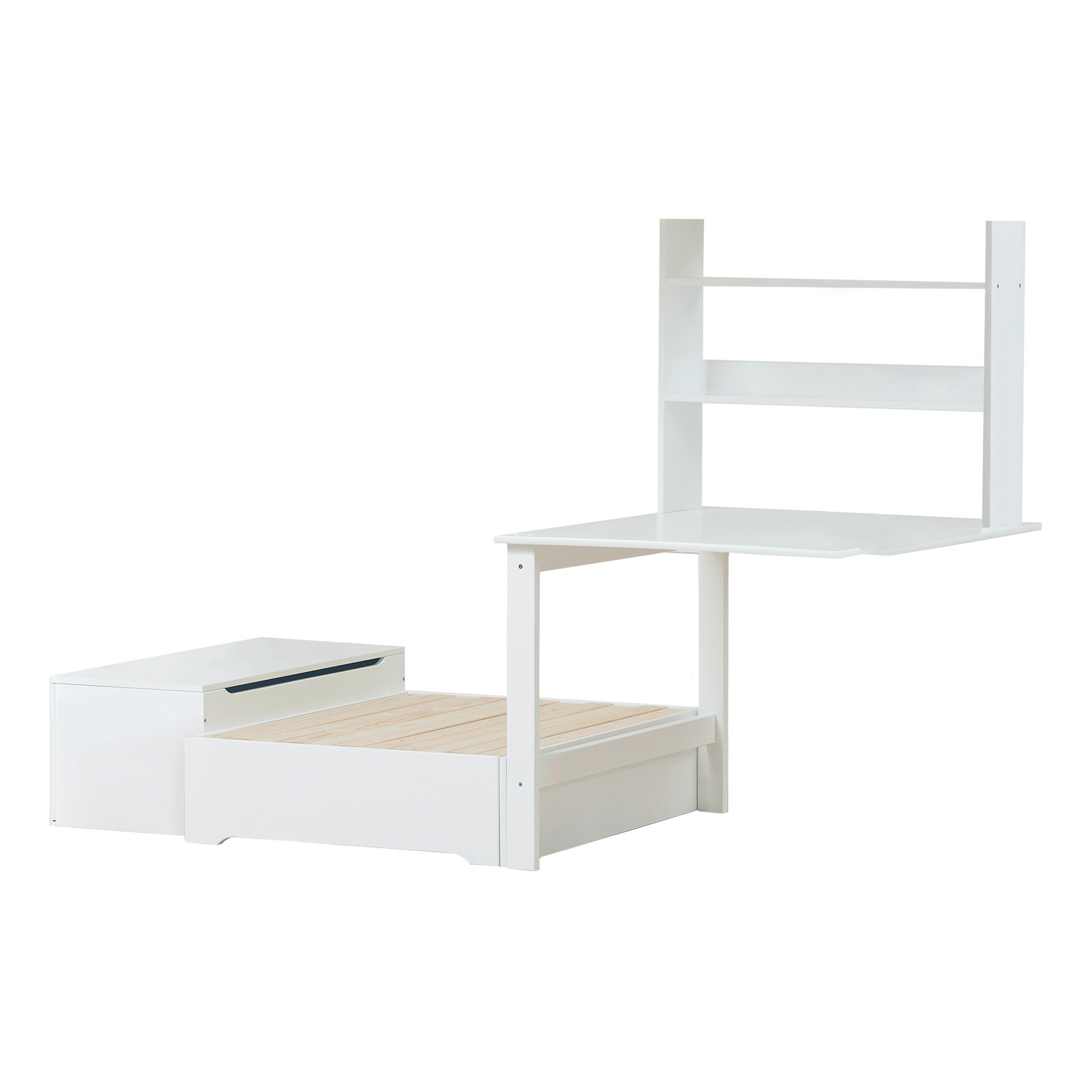 ECO Luxury højseng 90x200 med Study and Chill module