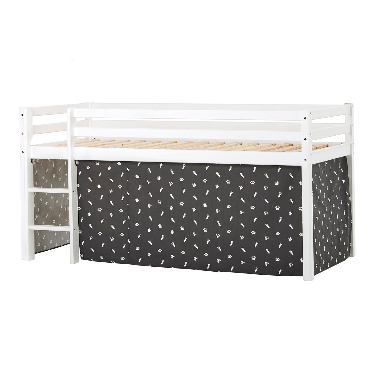 Pack lit : ECO Dream Lit mi hauteur + rideaux Pets Granite Grey