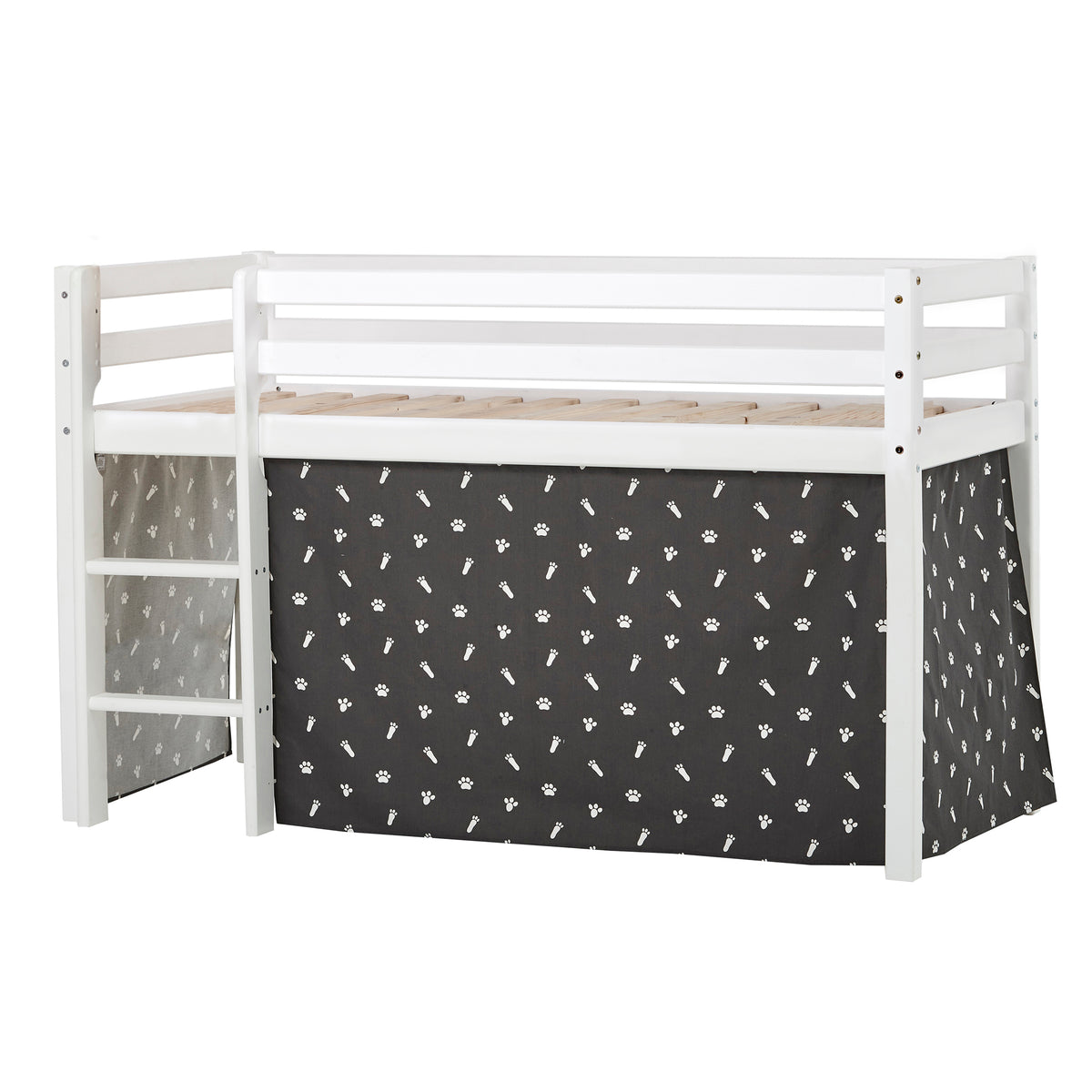 Pack lit : ECO Dream Lit mi hauteur + rideaux Pets Granite Grey