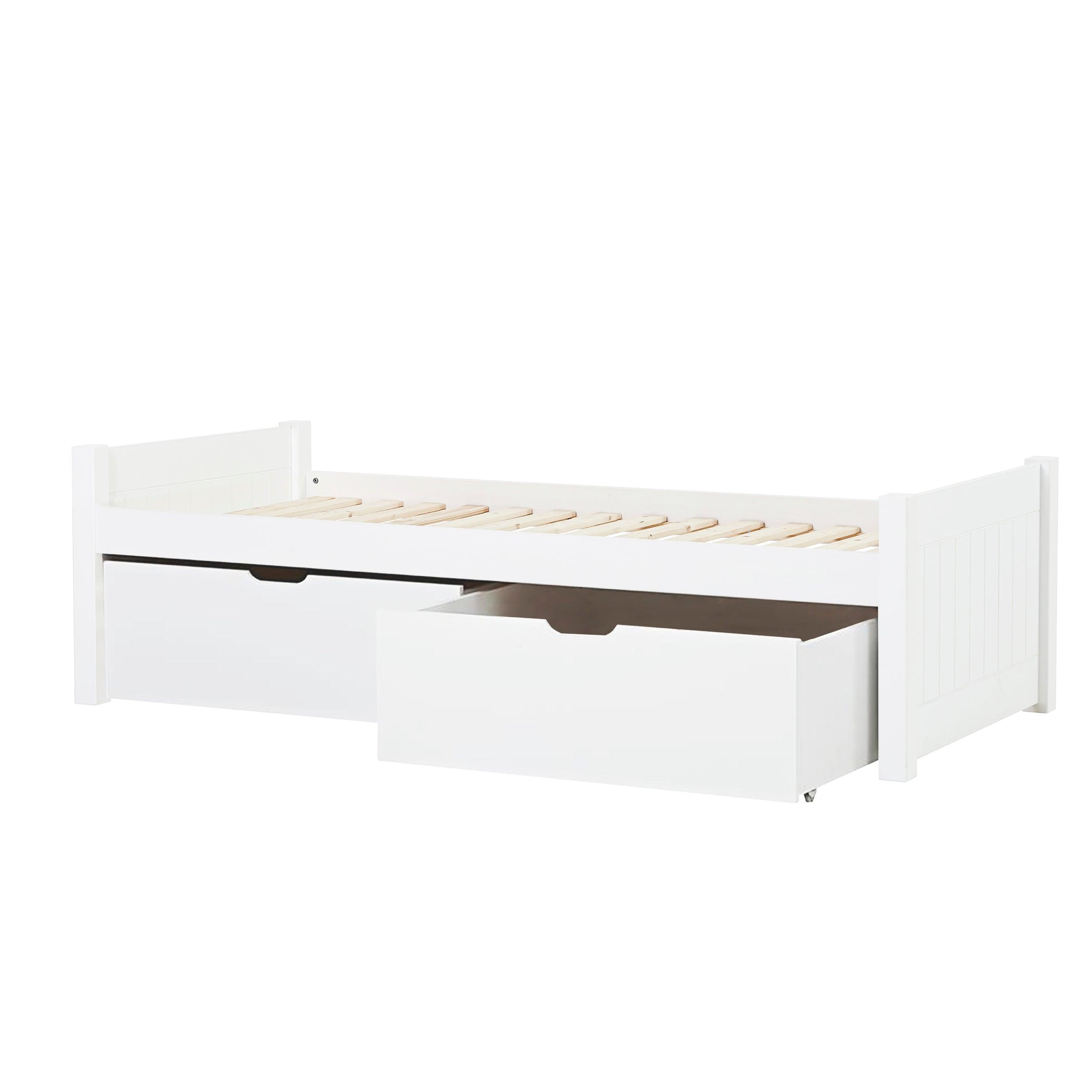 Hoppekids DELUXE 90x190 cm cama extensible, Blanco