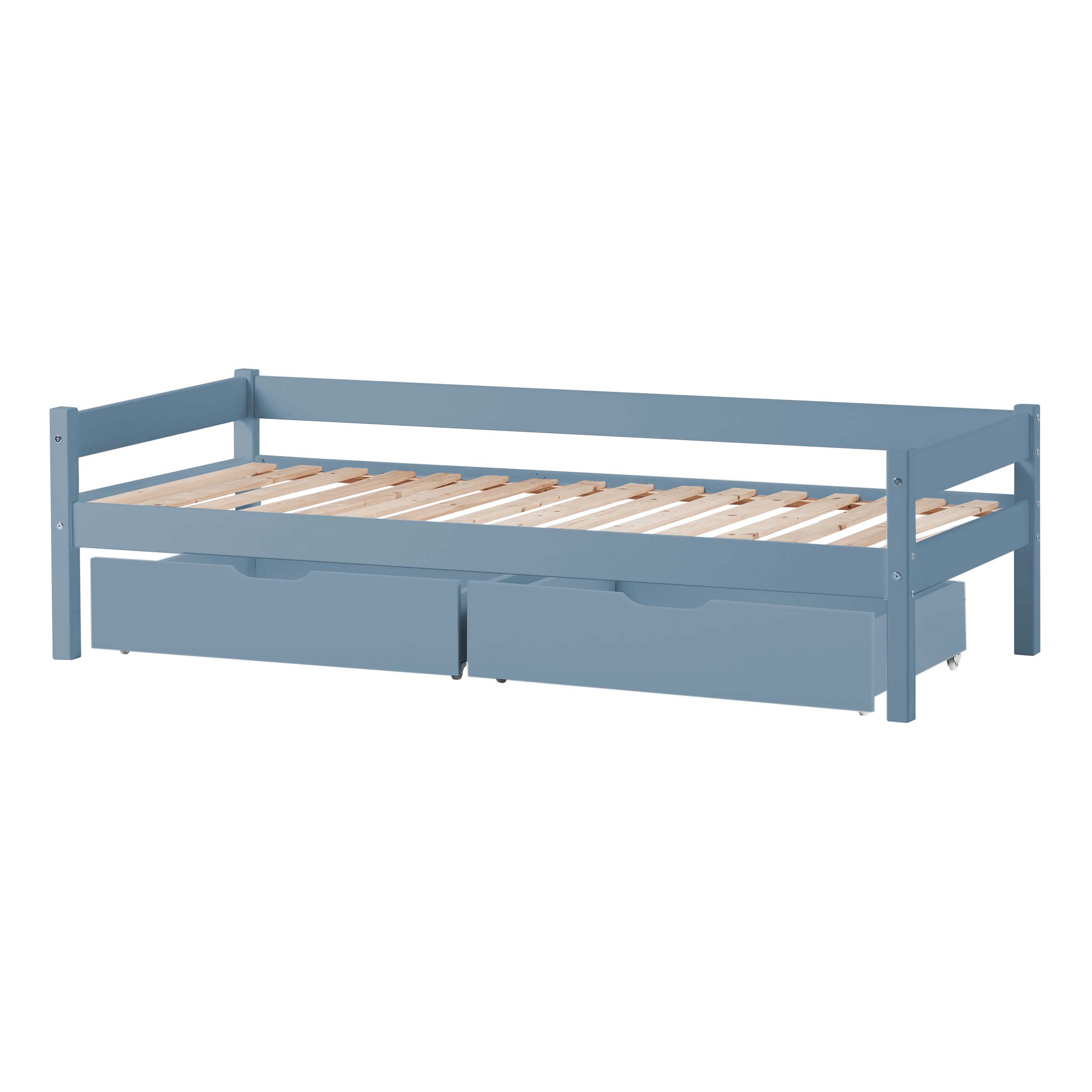 Paquete de cama: Cama junior 70x160 cm con cajones, Dusty Blue