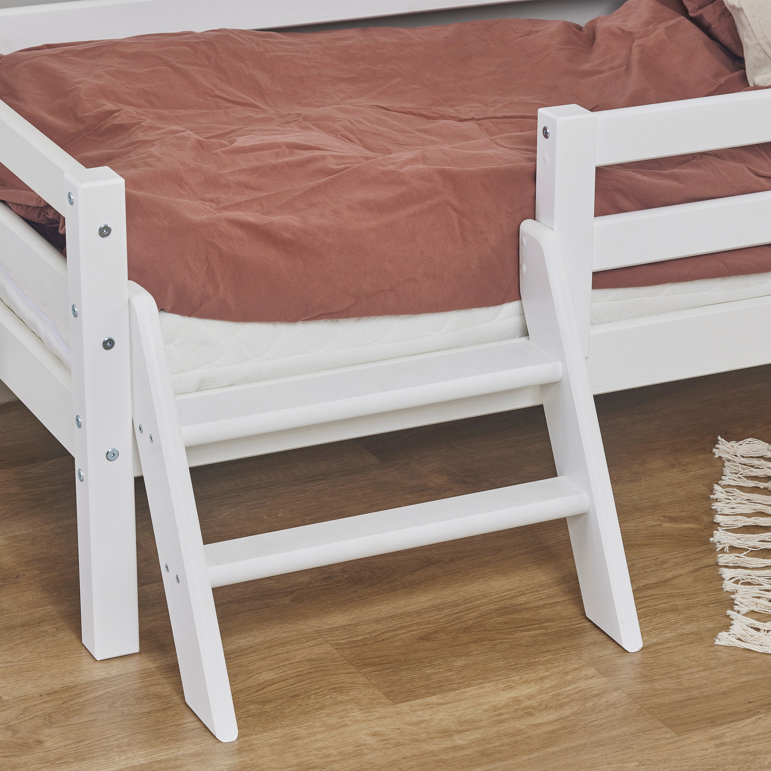 Hoppekids ECO Dream small ladder for toddler bed, White