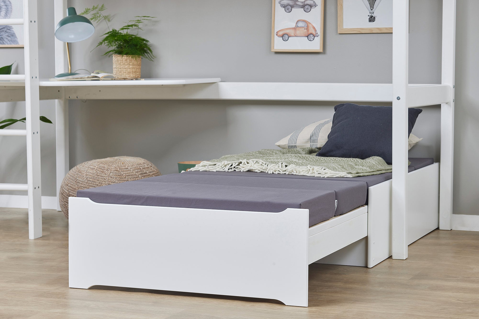 5-split mattress for lounge module in Granite Grey