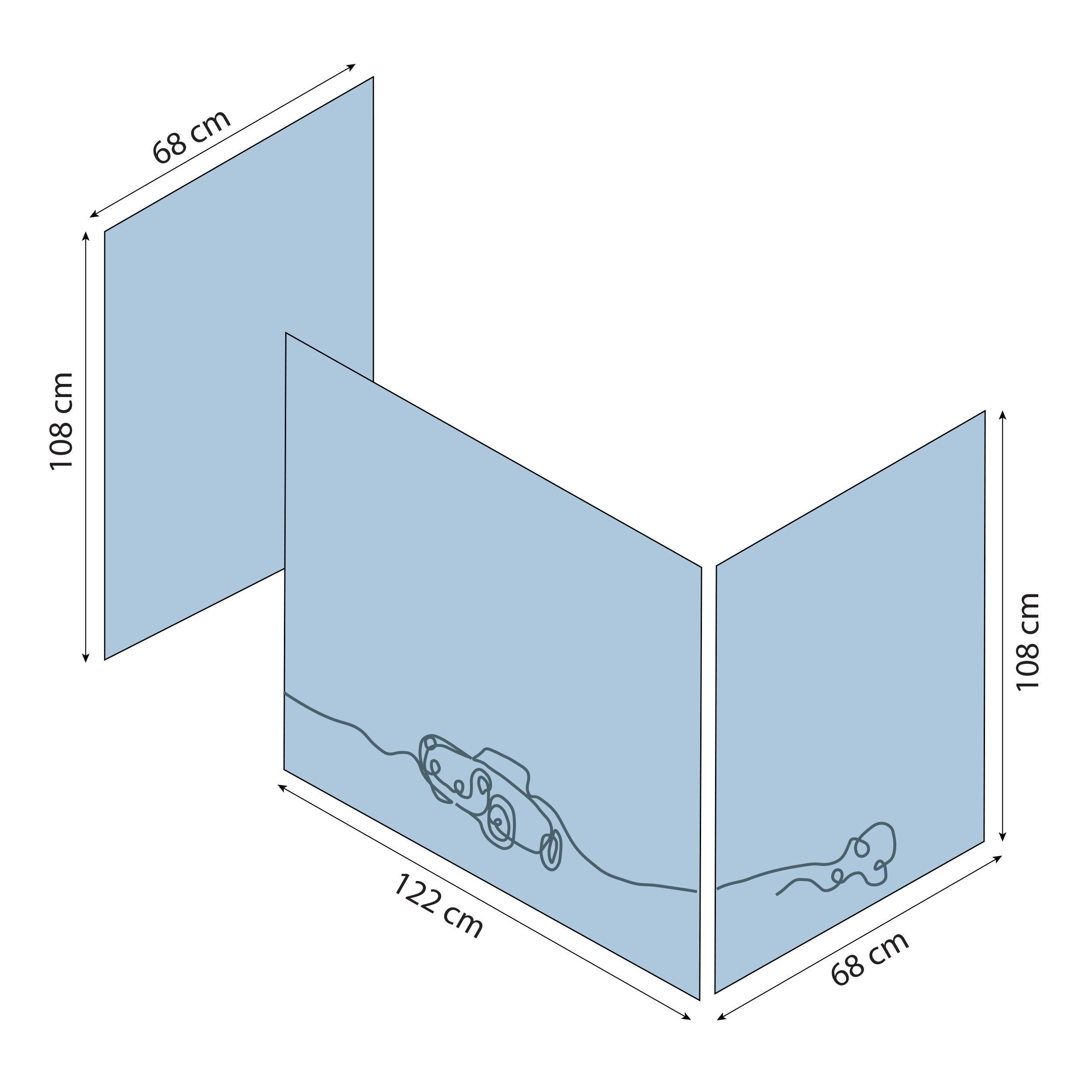 Tenda per letto Hoppekids Cars