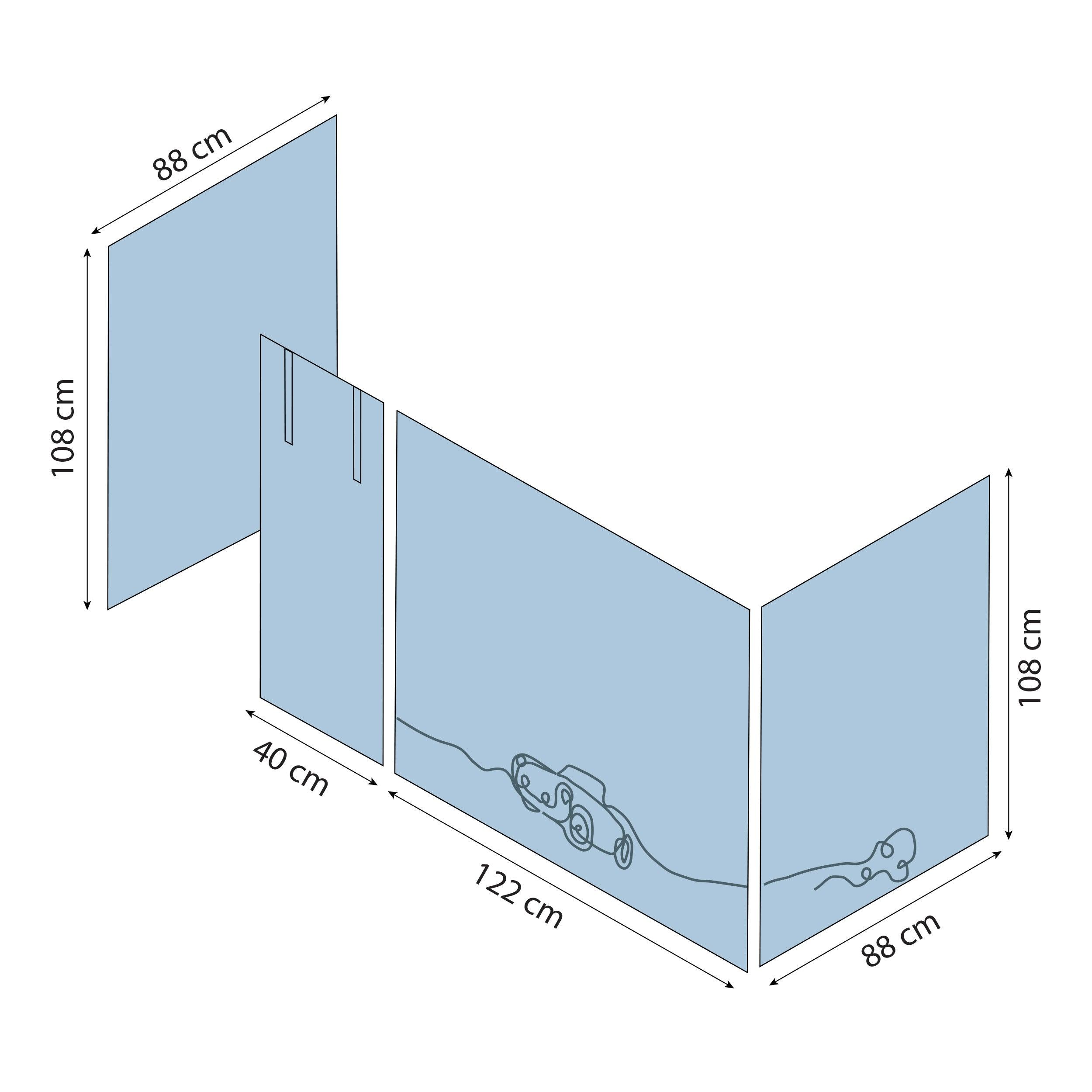 Tenda per letto Hoppekids Cars