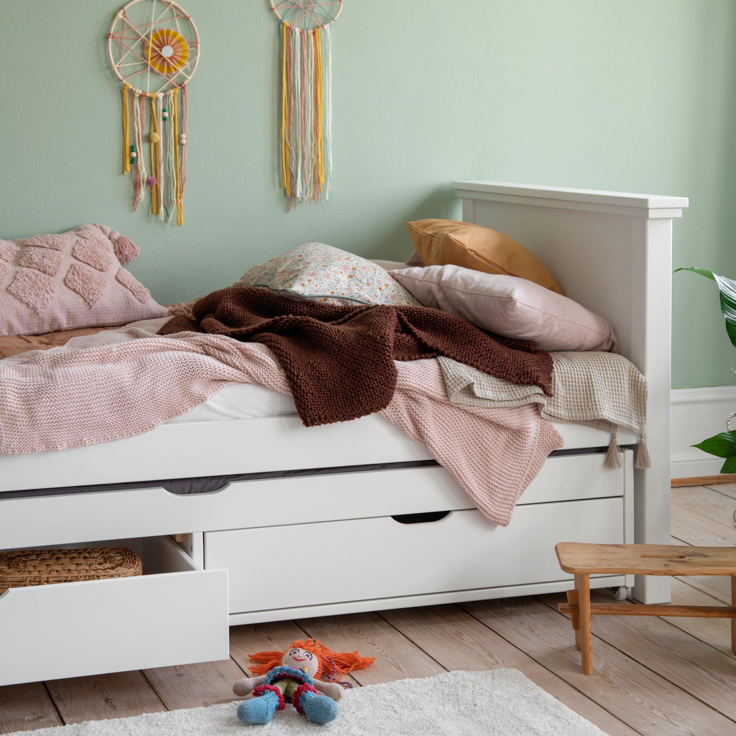 Hoppekids DELUXE 90x190 cm pull-out bed, White