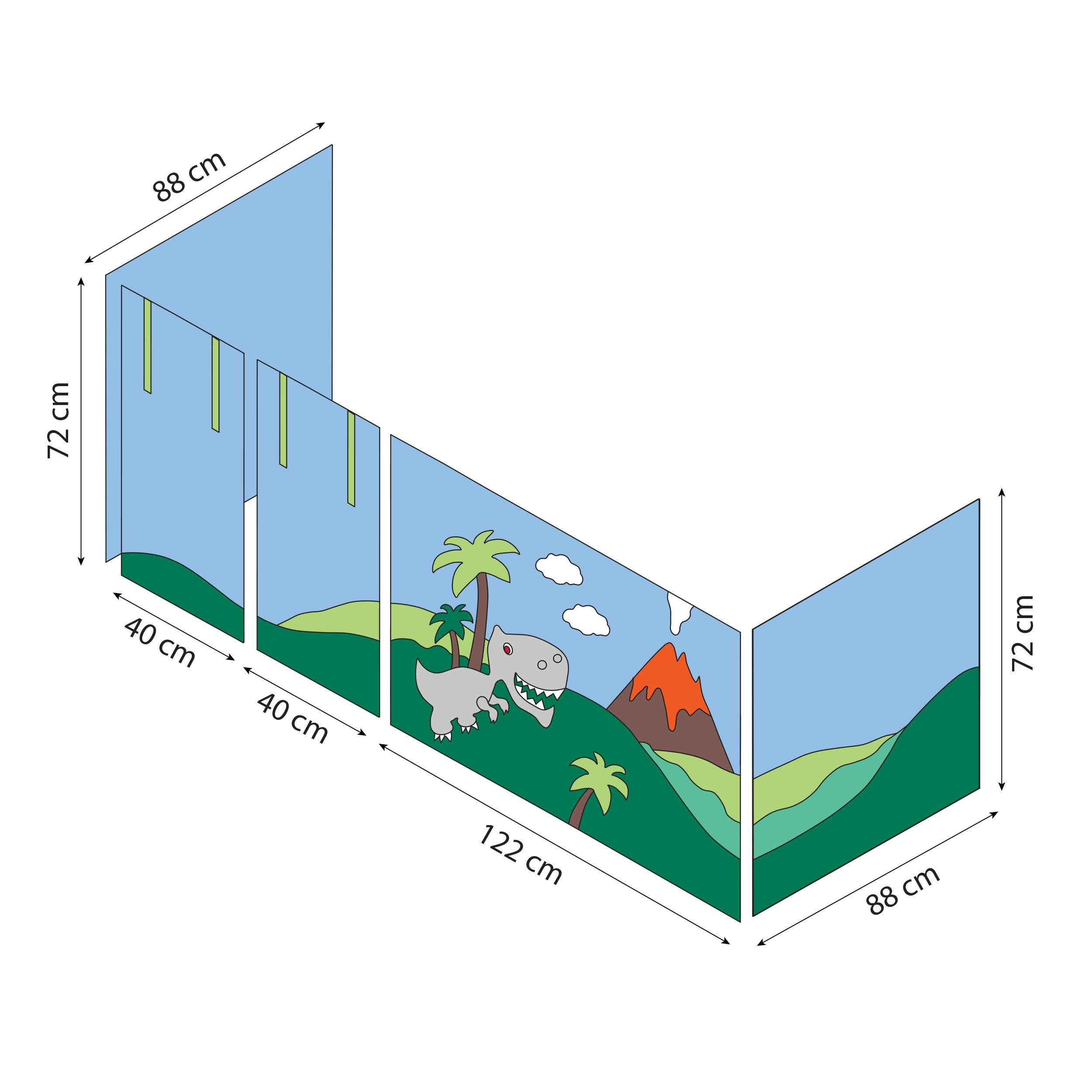 Tenda da letto Hoppekids Dinosauri