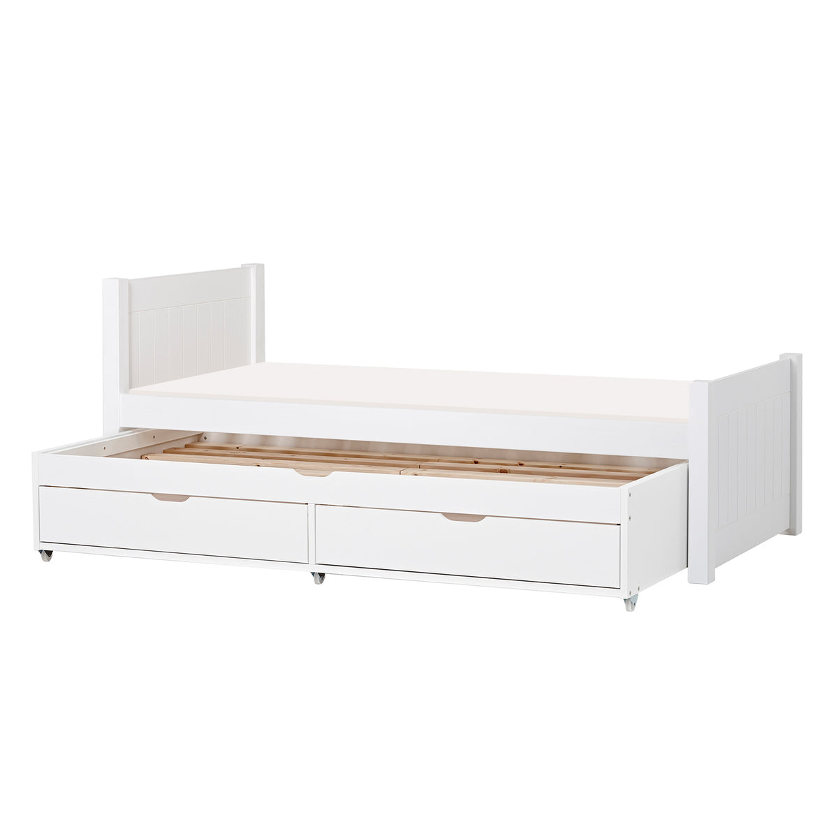 Pack de cama: NOAH DELUXE cama extraíble + 2x Colchón de espuma con funda