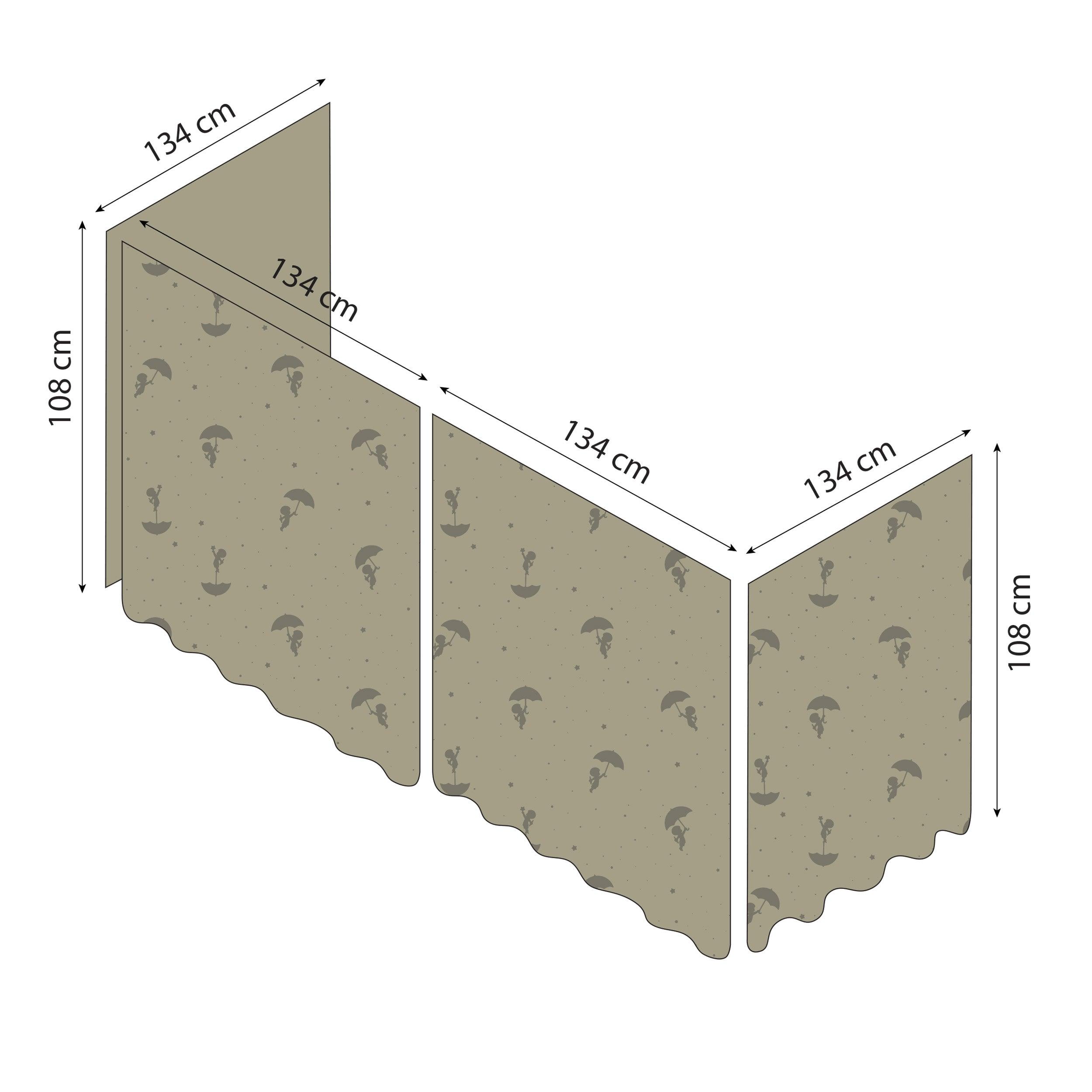 Kaufen Hoppekids Ole Lukoie Bettvorhang 70x160, Grün