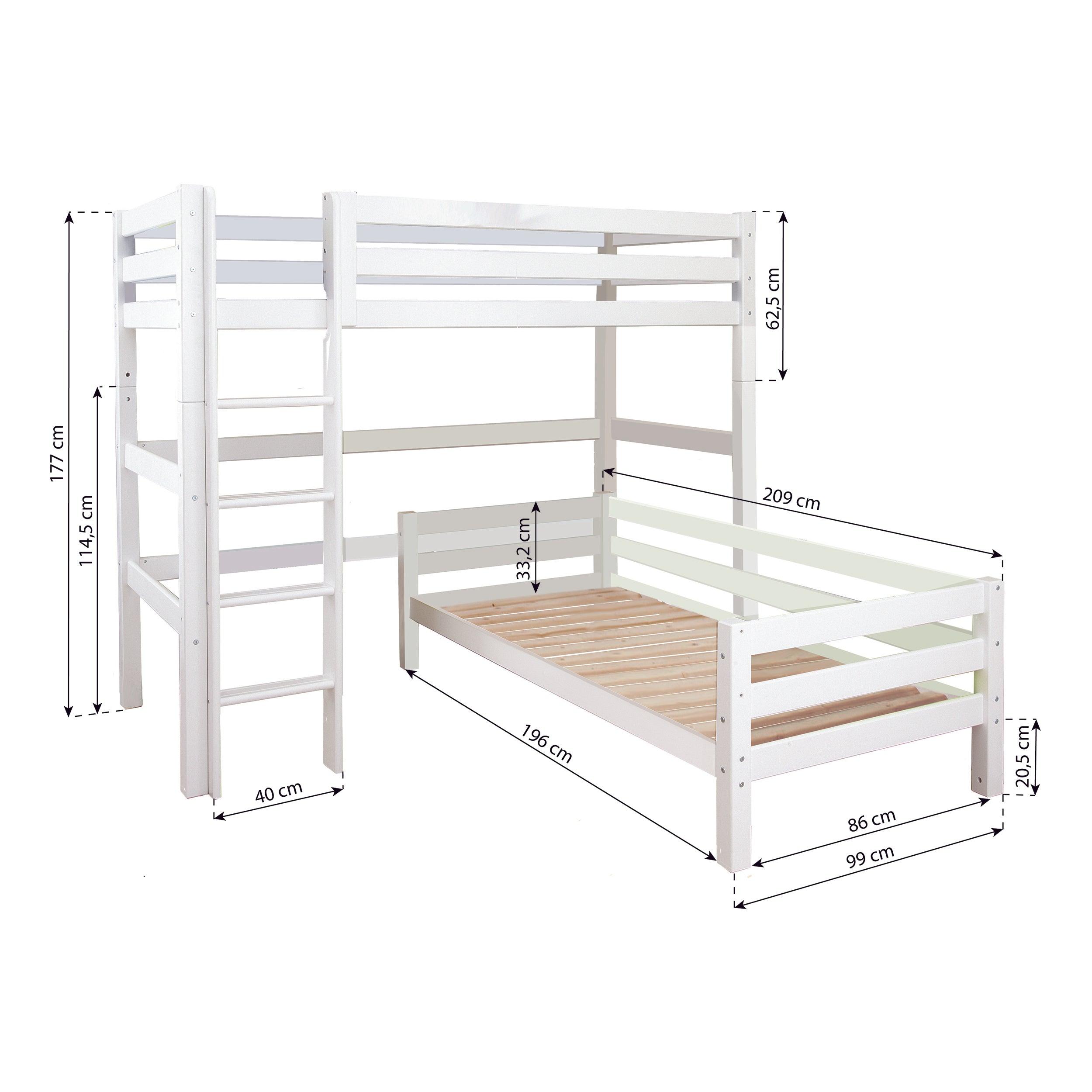 Hoppekids ECO Luxury Stapelbed Hoekcombi