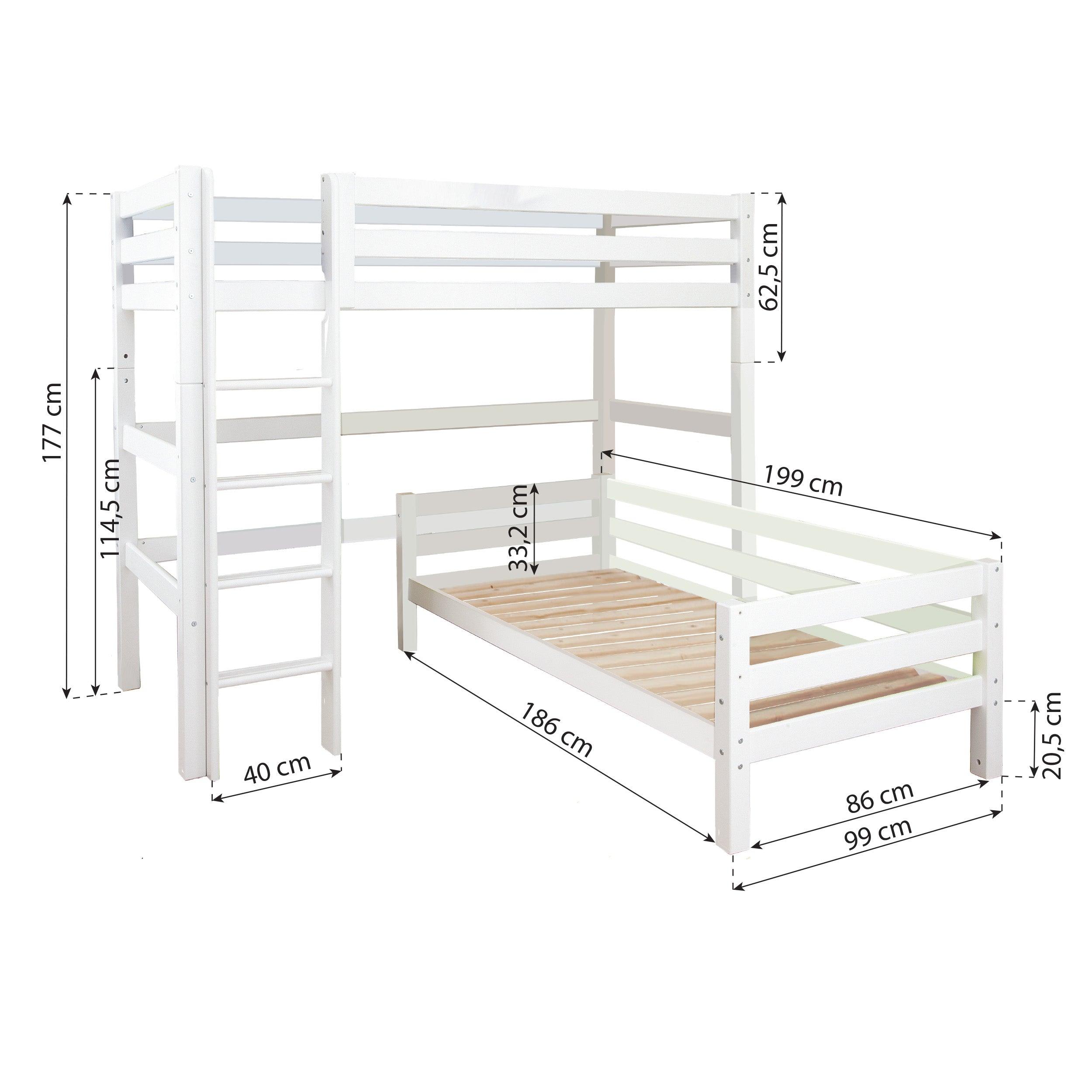 Hoppekids ECO Luxury Bunk Bed Angle Combo