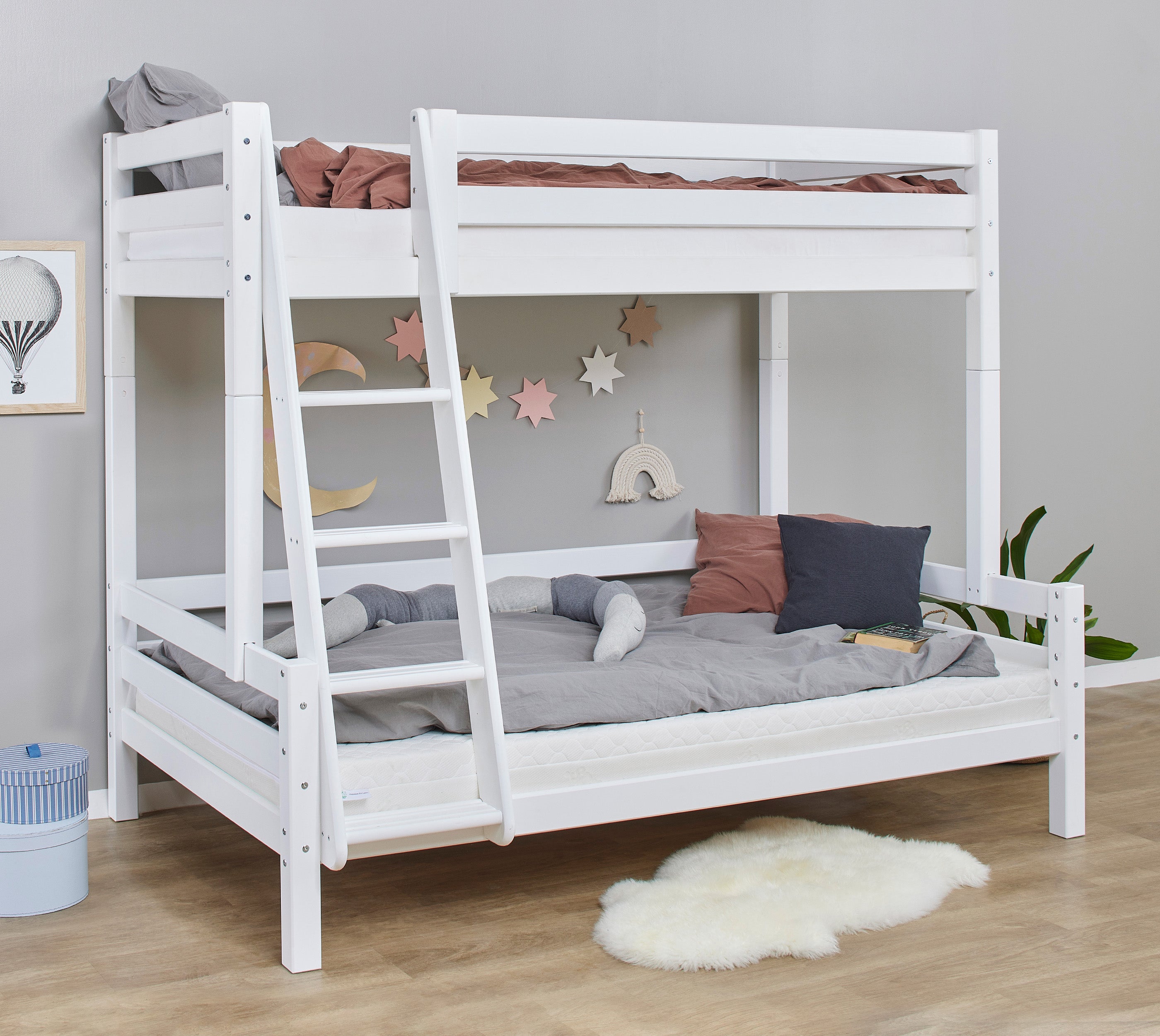 Hoppekids ECO Luxury legs for family bunk bed, White
