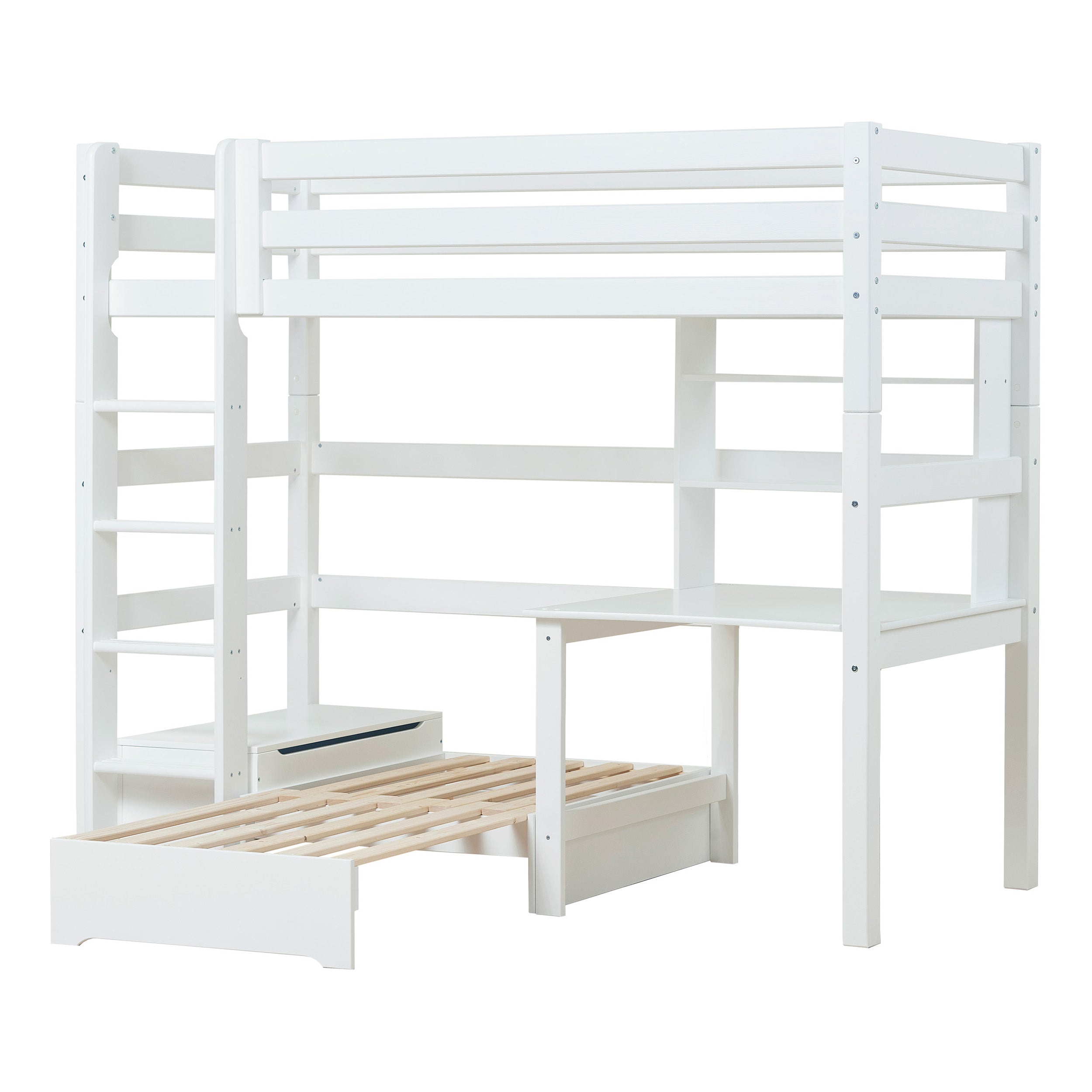 ECO Luxury højseng 90x200 med Study and Chill module