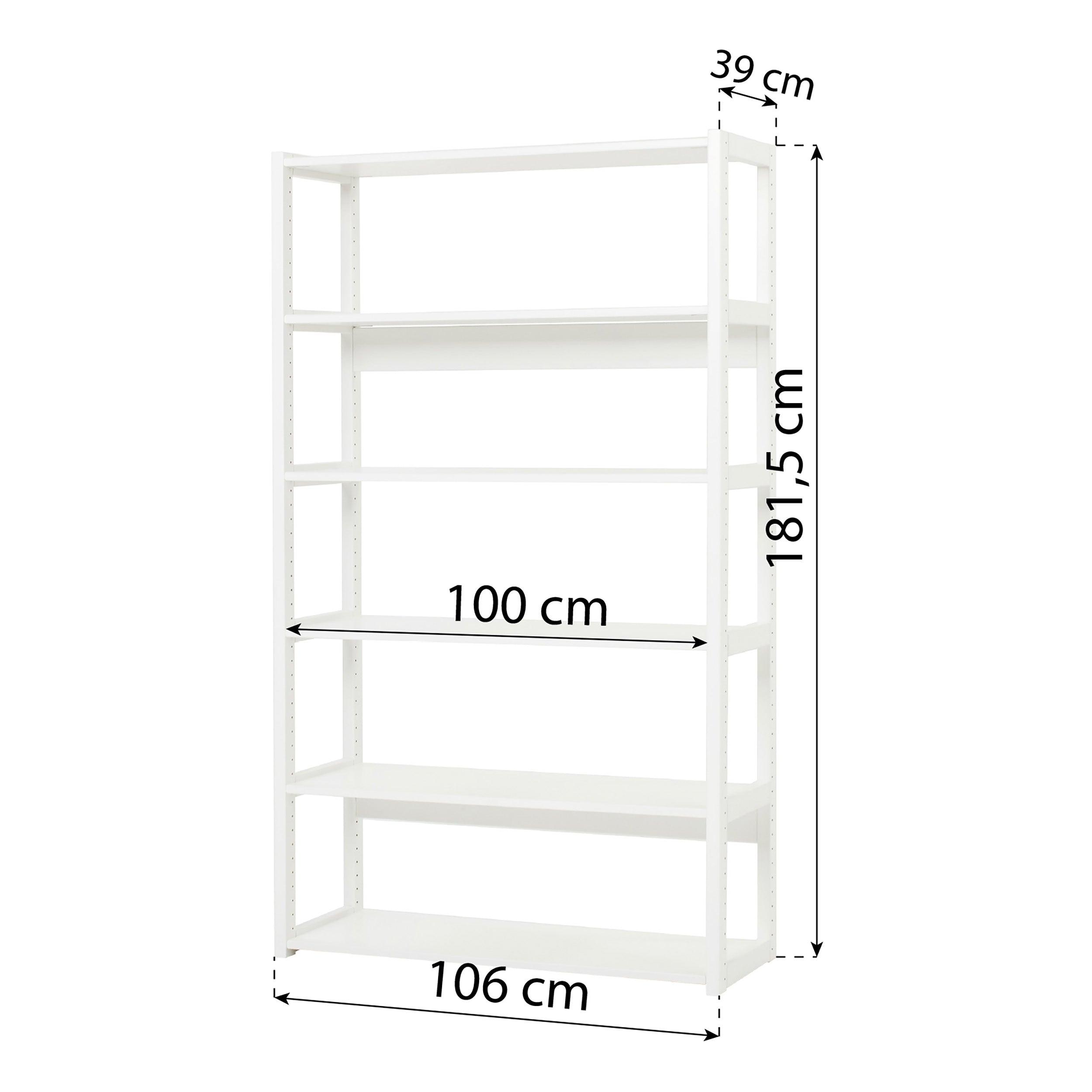Hoppekids STOREY section with 6 shelves