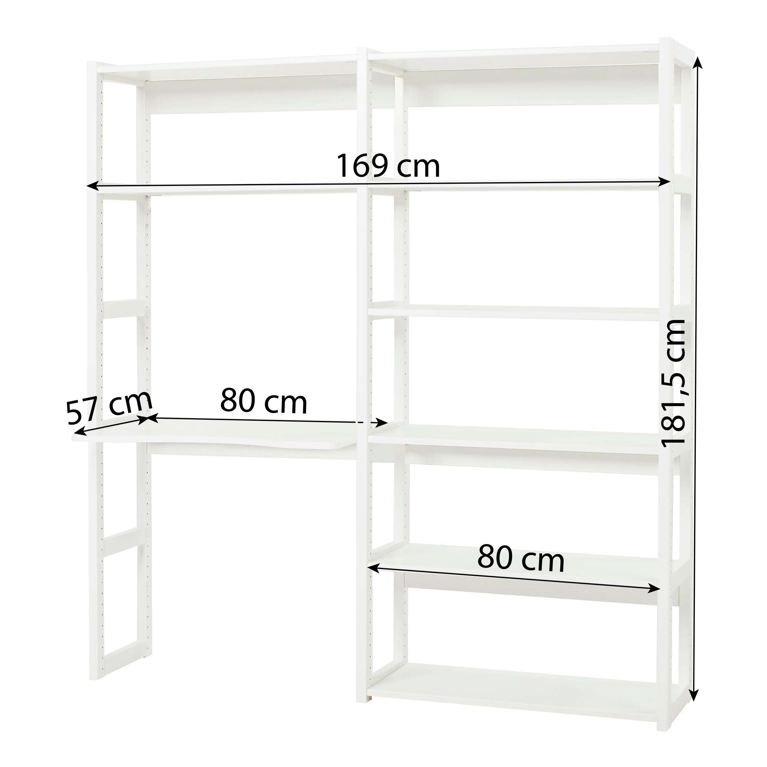 Hoppekids STOREY set with 8 shelves and writing board