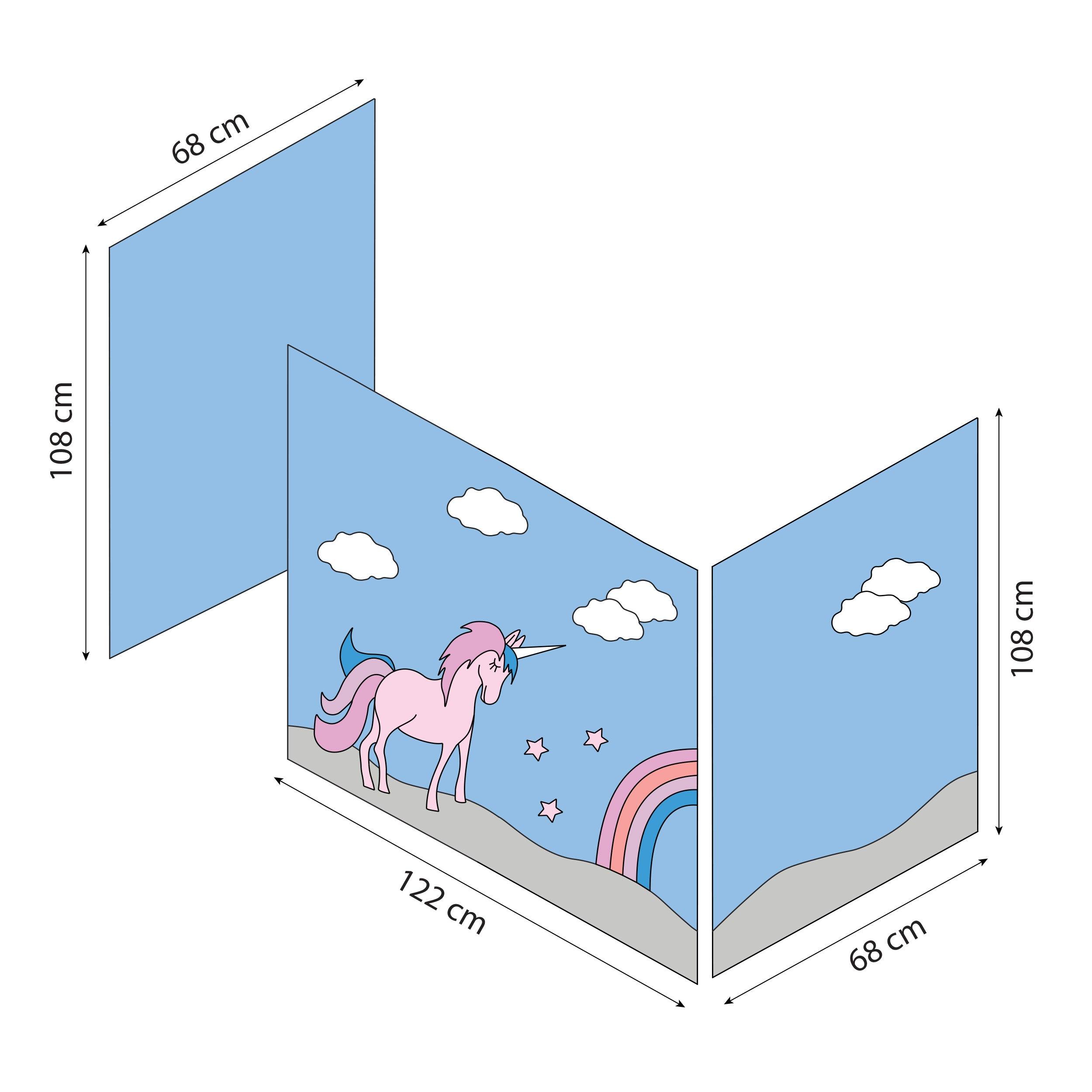 Hoppekids Unicorn Bed Curtain