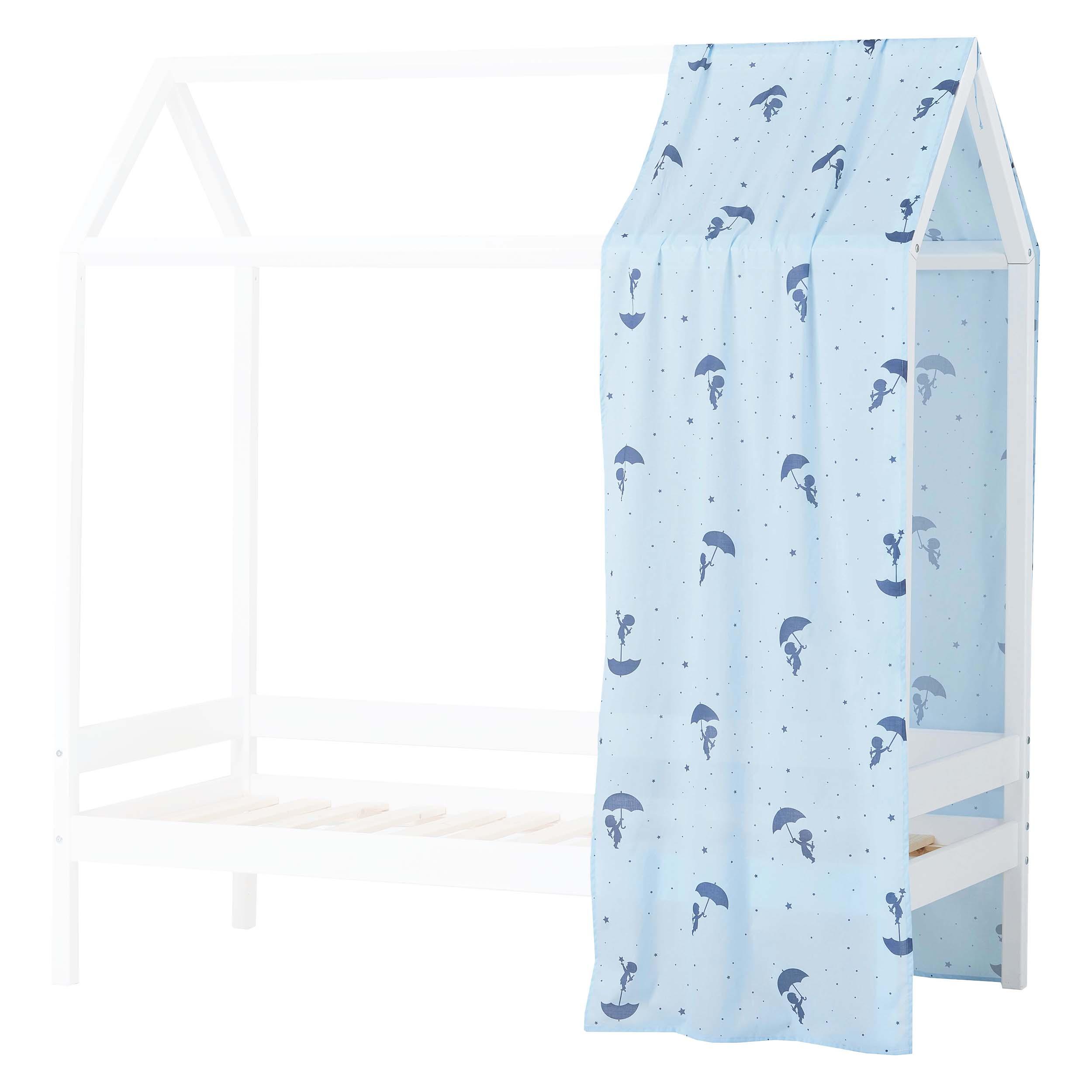 Hoppekids Ole Lukoie Bed Curtain for House Bed, Blue