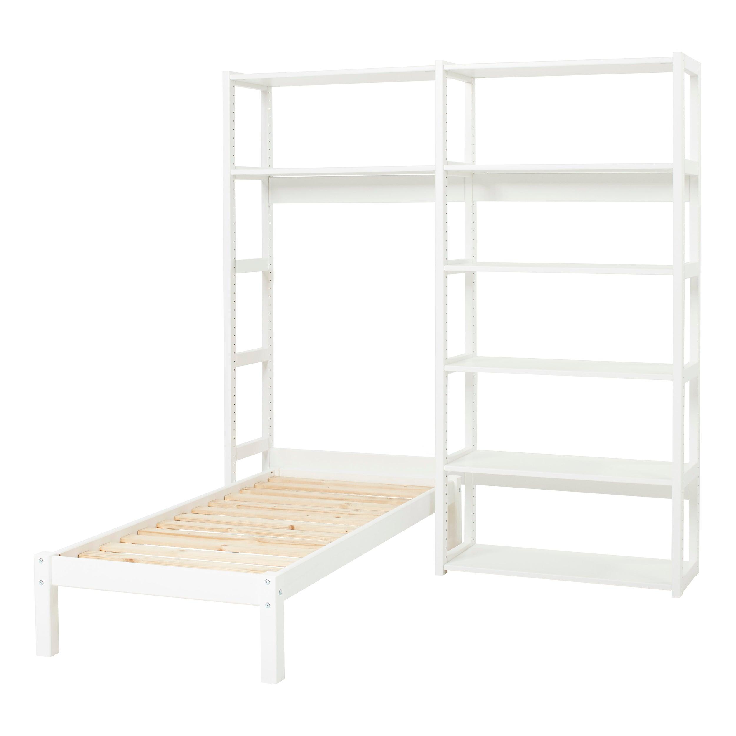 Hoppekids STOREY set with 8 shelves and bed, 70x160 cm