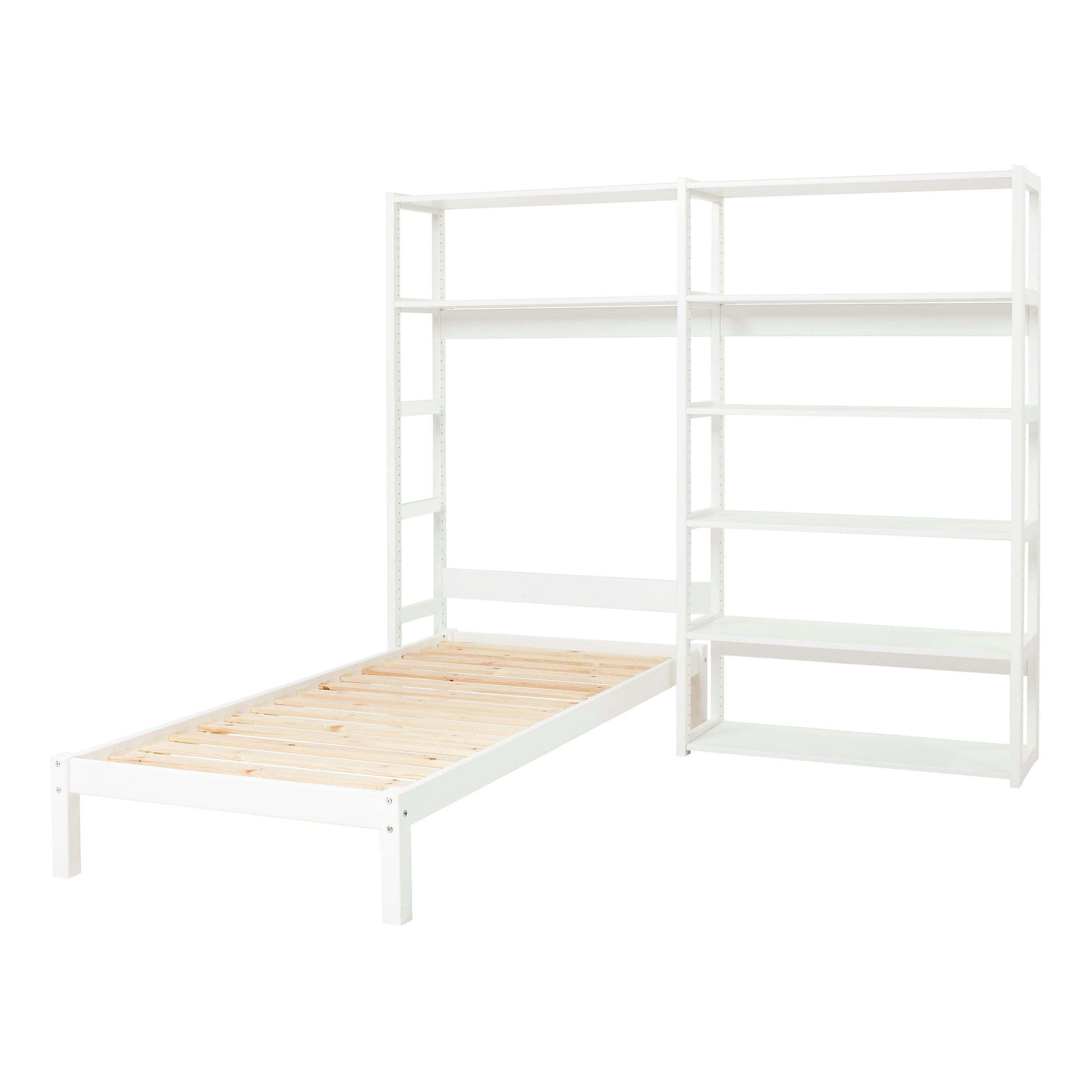 Hoppekids STOREY set with 8 shelves and bed, 70x160 cm